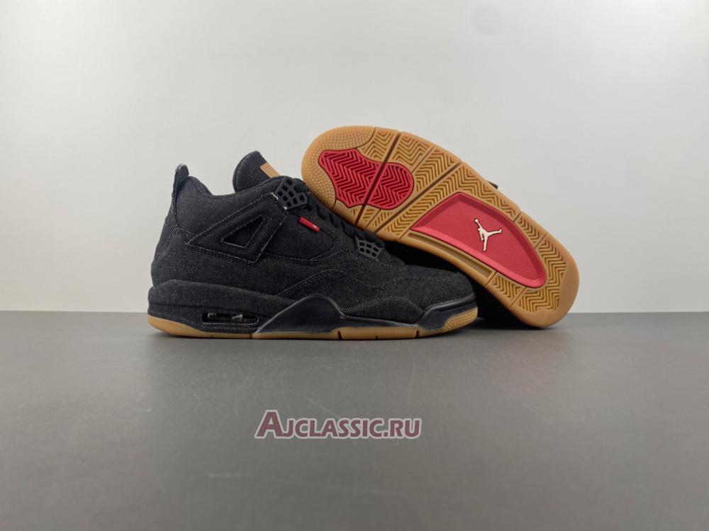 New Levis x Air Jordan 4 Retro "Black Denim" A02571-001 Shoes