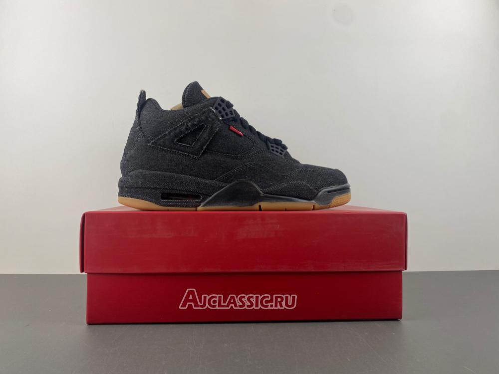 New Levis x Air Jordan 4 Retro "Black Denim" A02571-001 Shoes