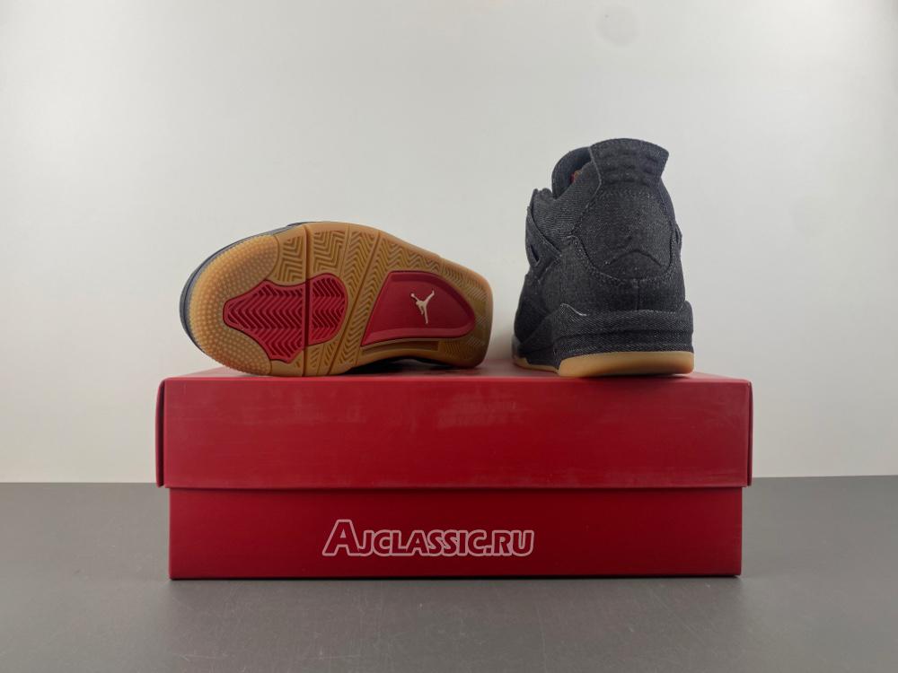 New Levis x Air Jordan 4 Retro "Black Denim" A02571-001 Shoes