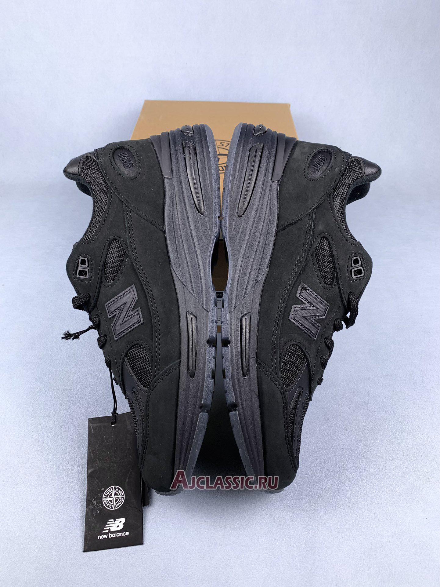 New Stone Island x New Balance 991v2 Made in England "Ghost Pack - Black" U991SK2 Shoes