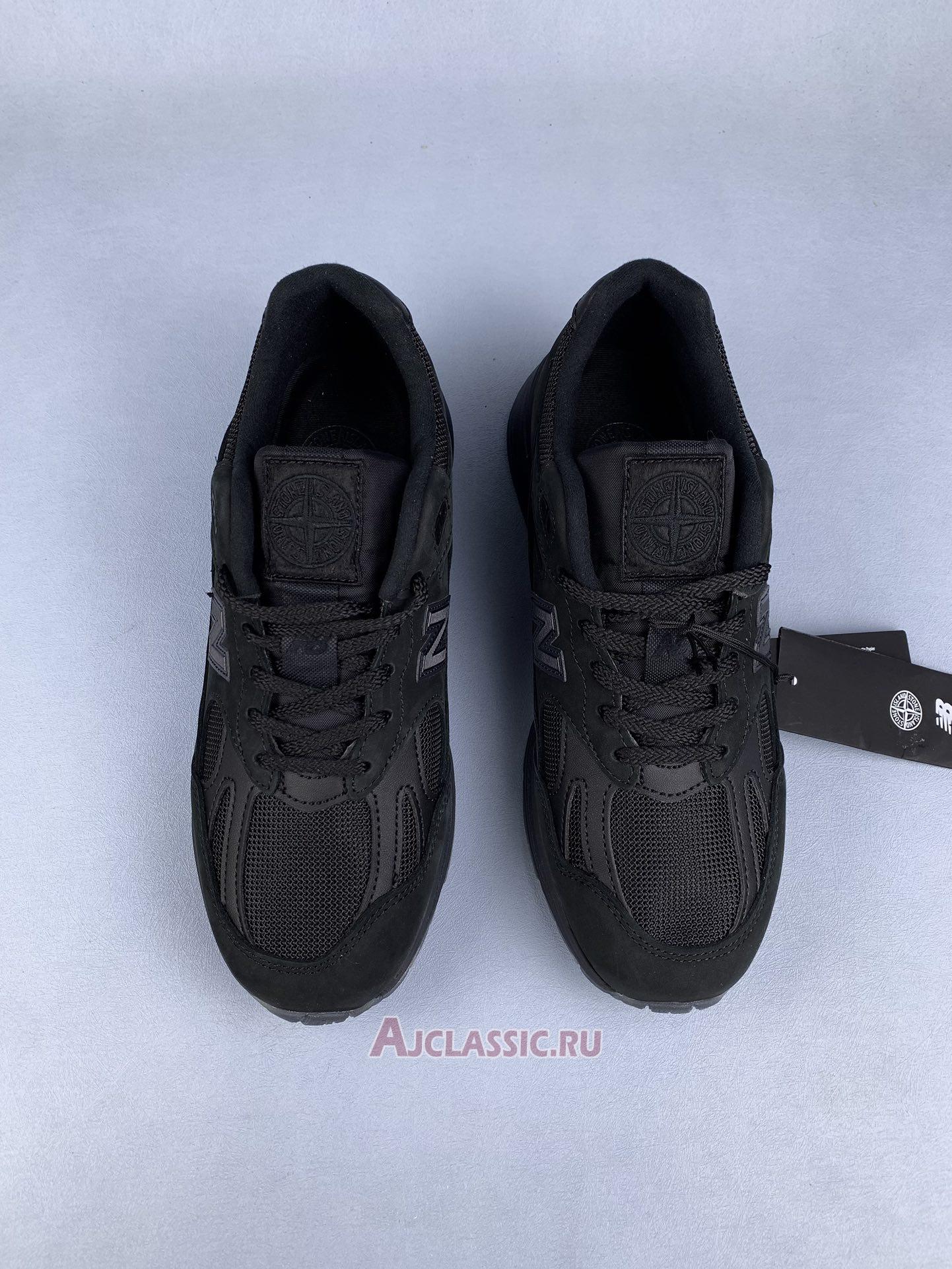 New Stone Island x New Balance 991v2 Made in England "Ghost Pack - Black" U991SK2 Shoes