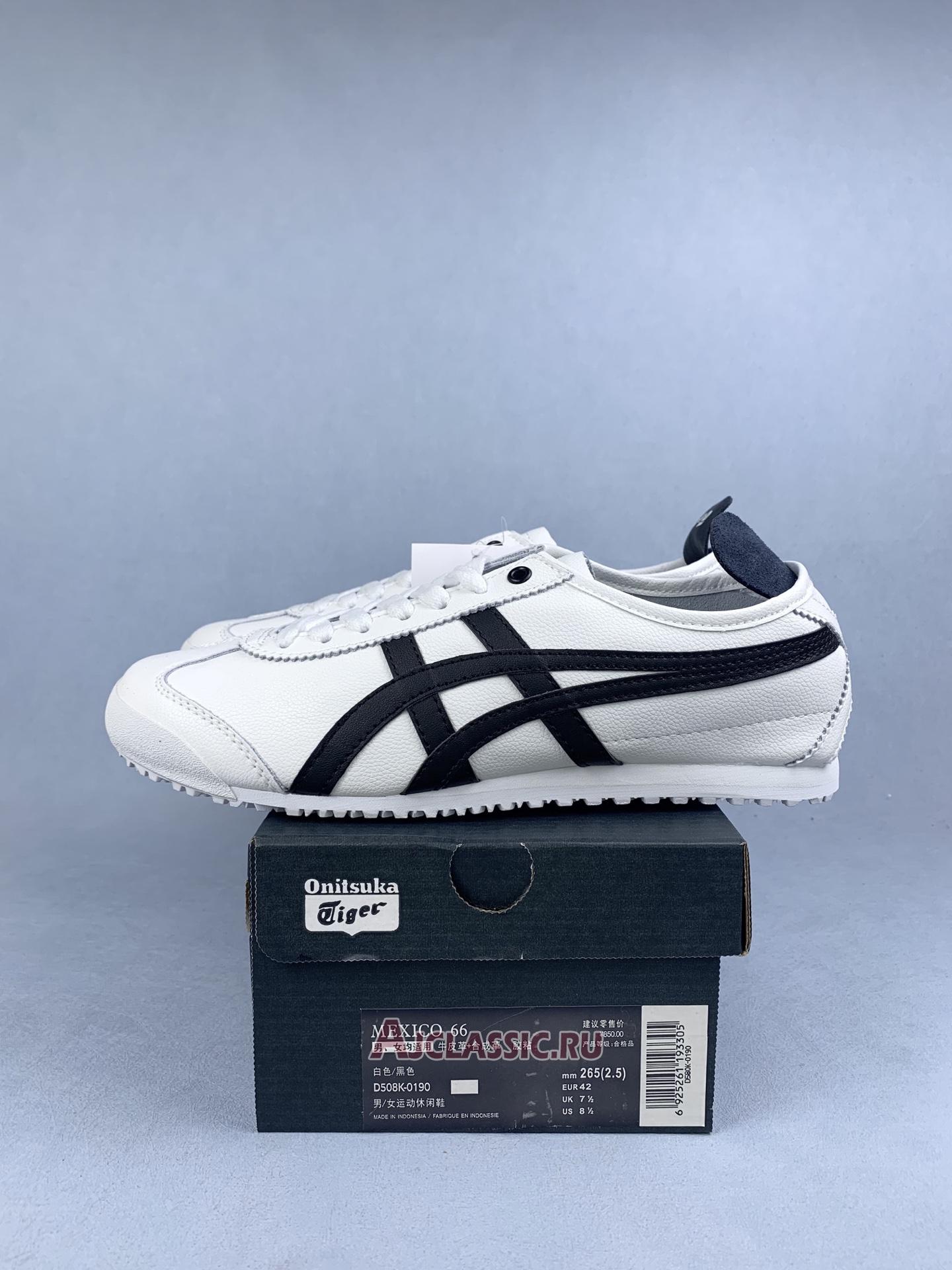 New Onitsuka Tiger Mexico 66 "White Black" 2019 D508K-0190 Shoes
