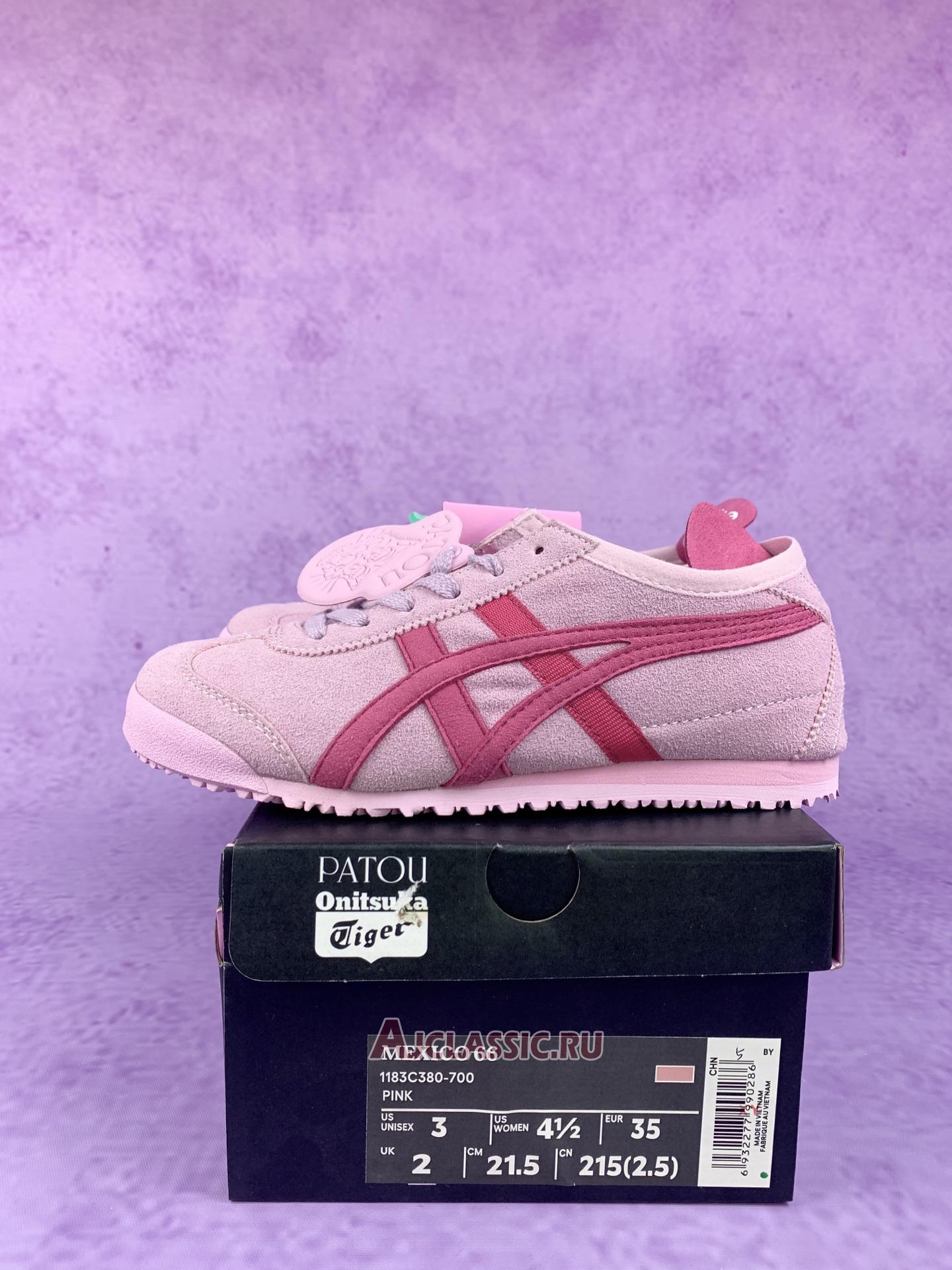 New PATOU x Onitsuka Tiger Mexico 66 "Cotton Candy Bright Rose" 1183C380-700 Shoes