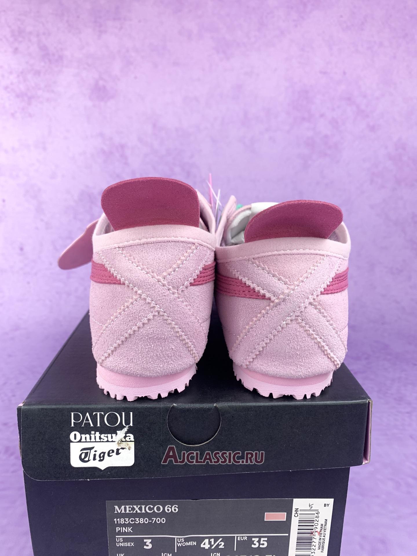 New PATOU x Onitsuka Tiger Mexico 66 "Cotton Candy Bright Rose" 1183C380-700 Shoes