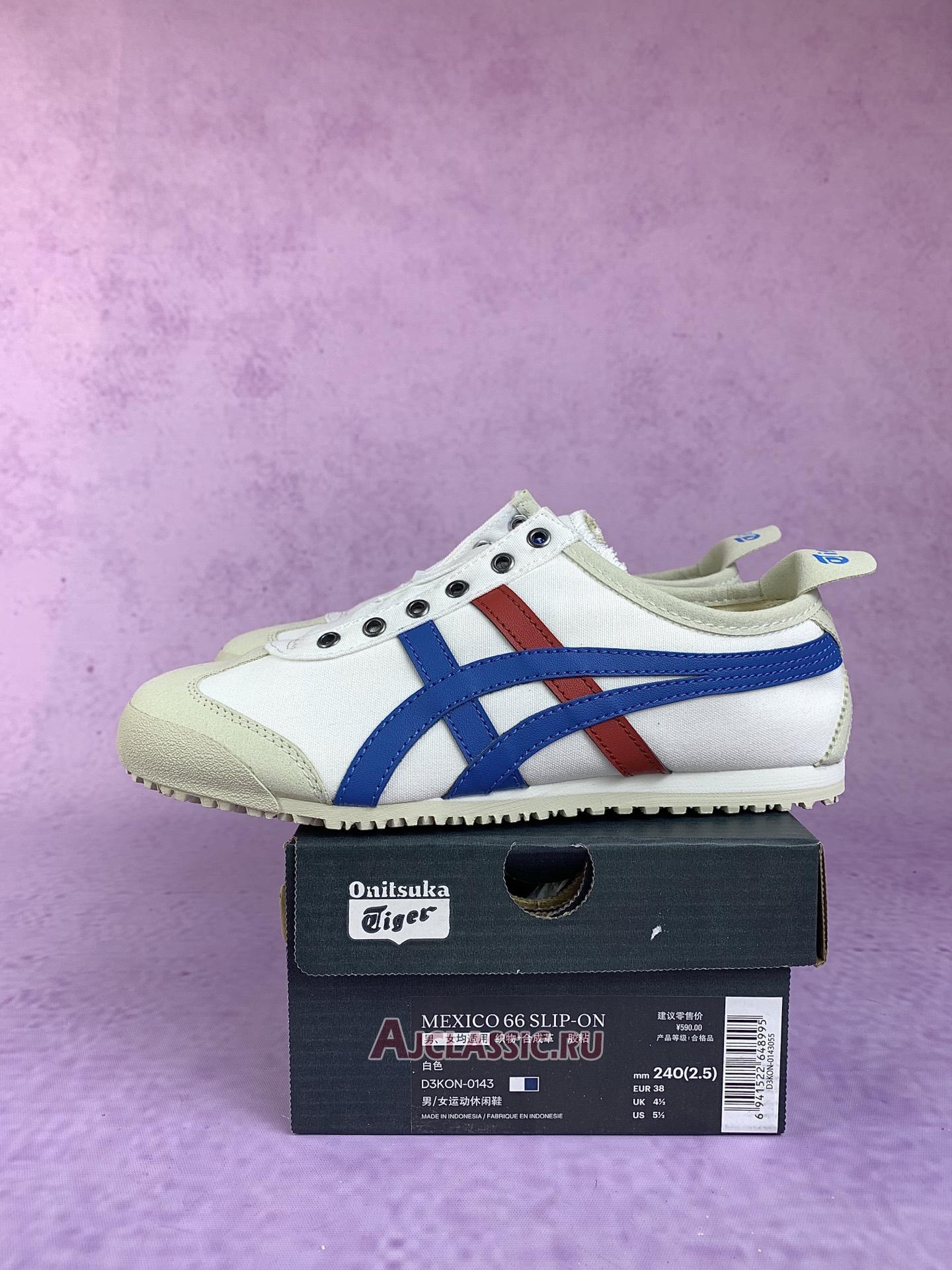 New Onitsuka Tiger Mexico 66 Slip-On "Tricolor" D3K0N-0143-2 Shoes