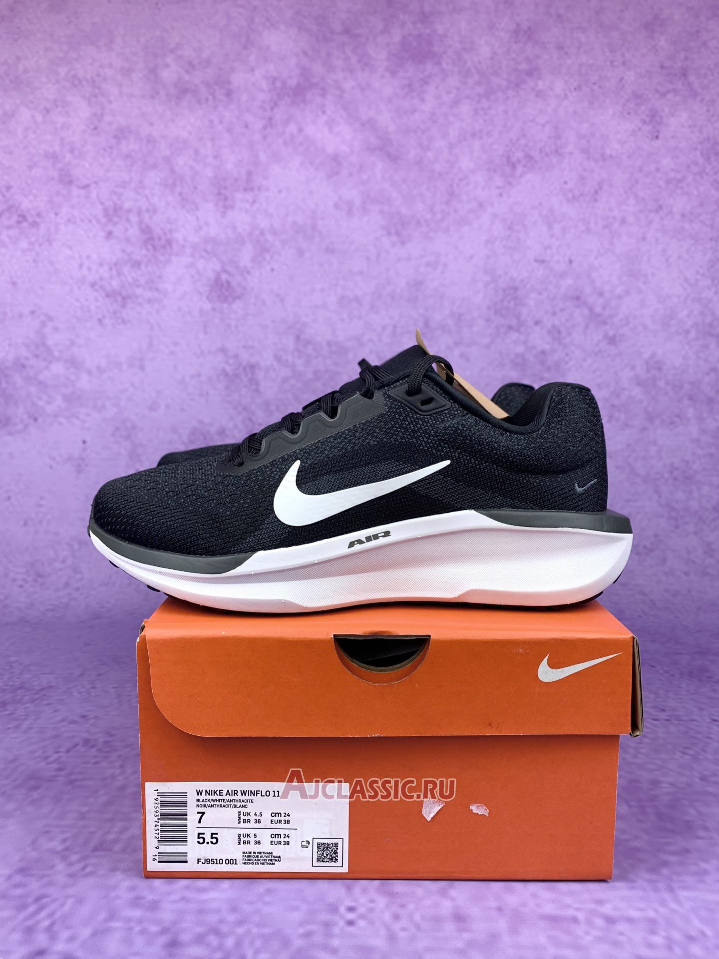 New Nike Air Winflo 11 "Black White" FJ9510-001 Shoes