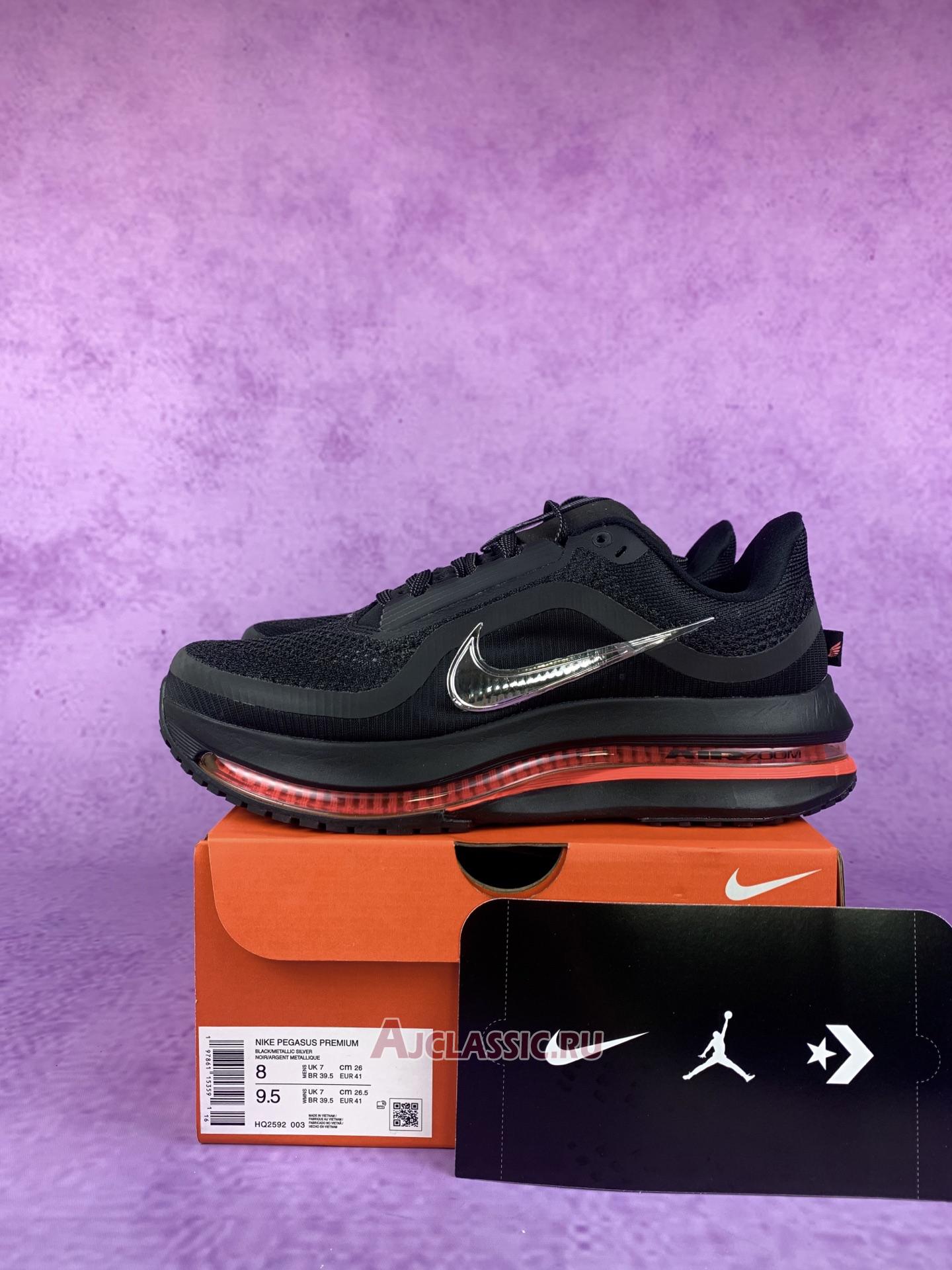 New Nike Air Zoom Pegasus Premium "Black Bright Crimson" HQ2592-003 Shoes