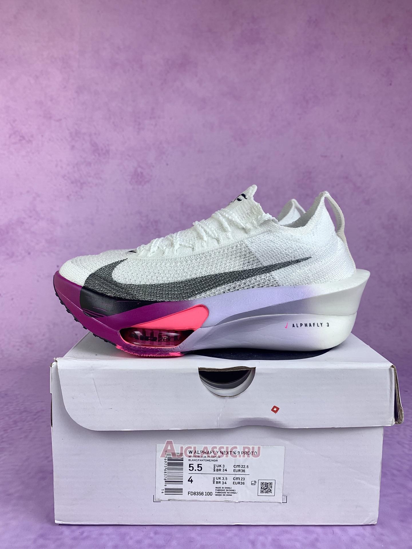 New Nike Air Zoom Alphafly NEXT% 3 "White Vivid Grape" FD8315-100 Shoes