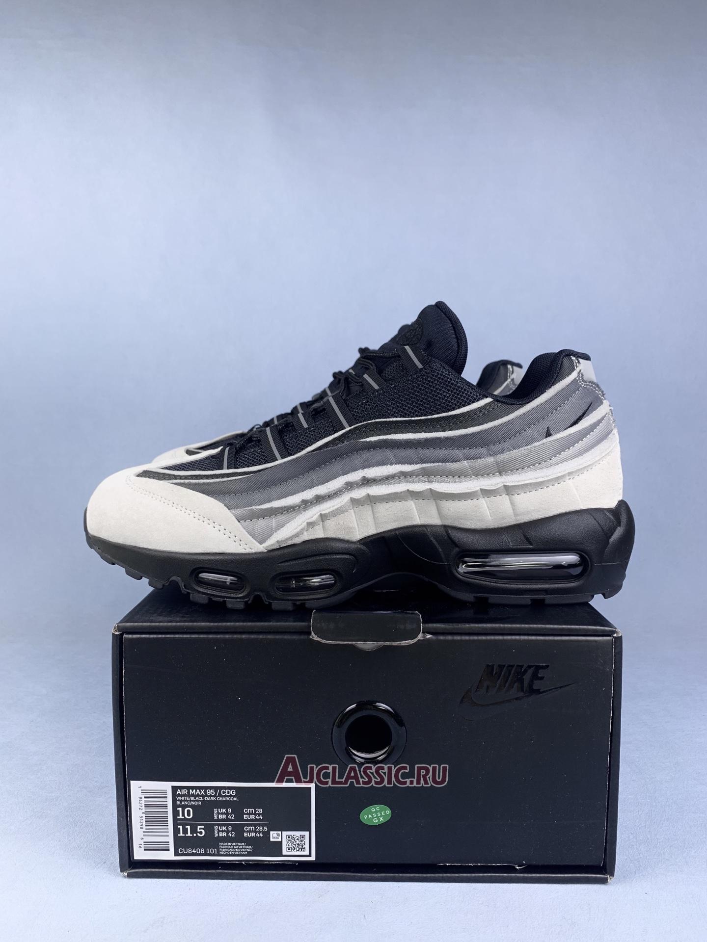New Comme des Garcons x Nike Air Max 95 "Grey" CU8406-101 Shoes