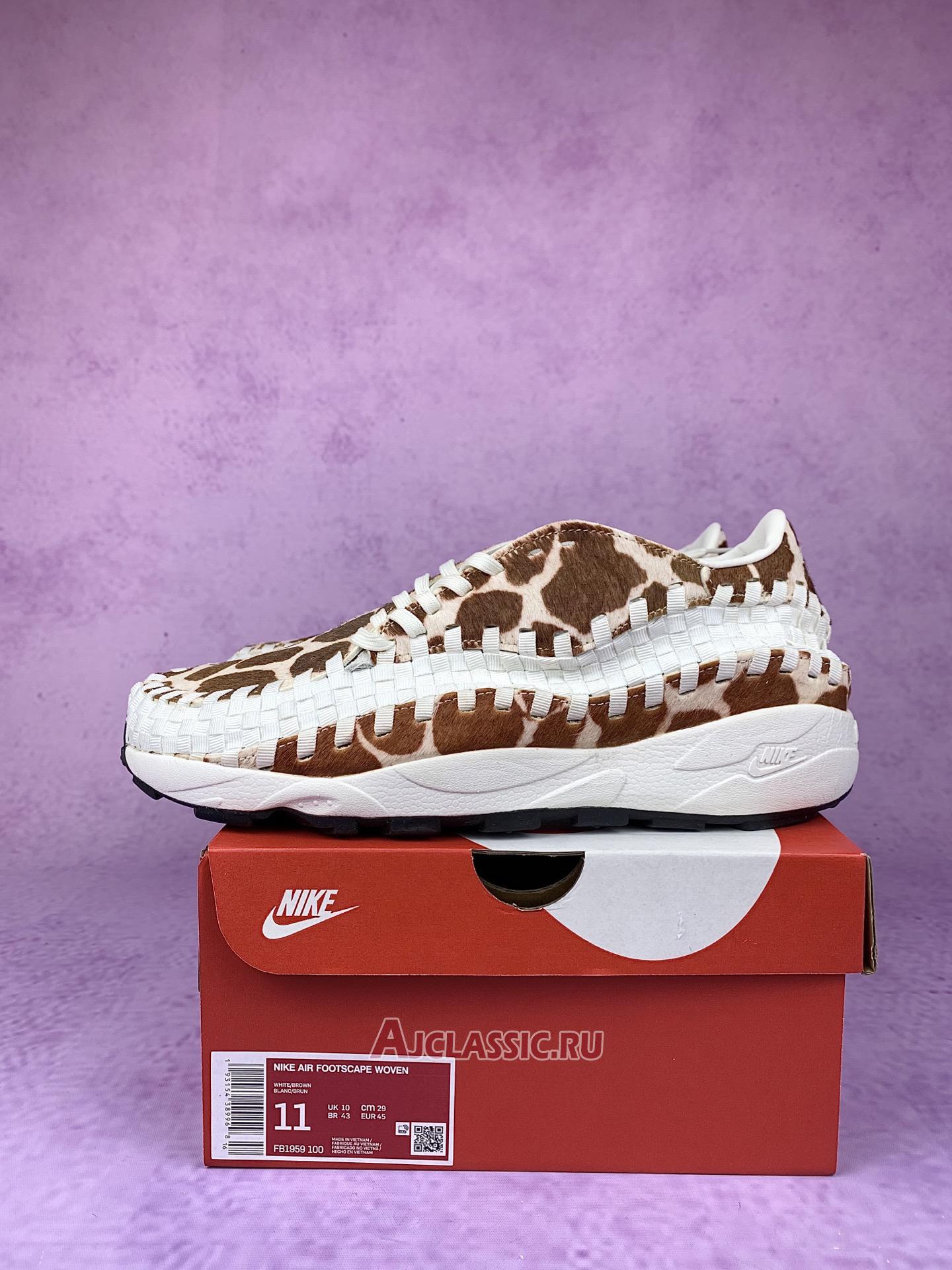 New Nike Air Footscape Woven "Cow Print" FB1959-100 Shoes