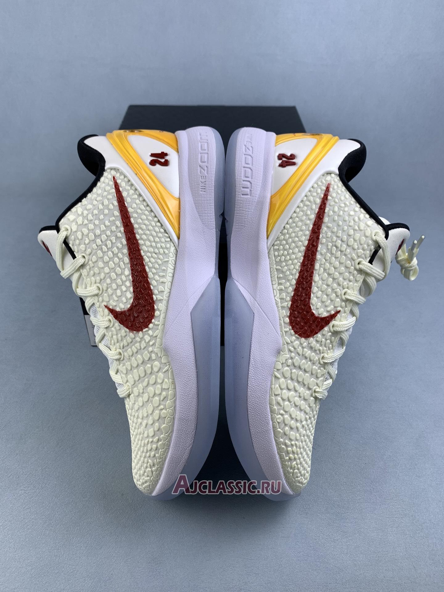 New Nike Kobe 6 Protro "Sail Red" FQ3546-100-3 Shoes