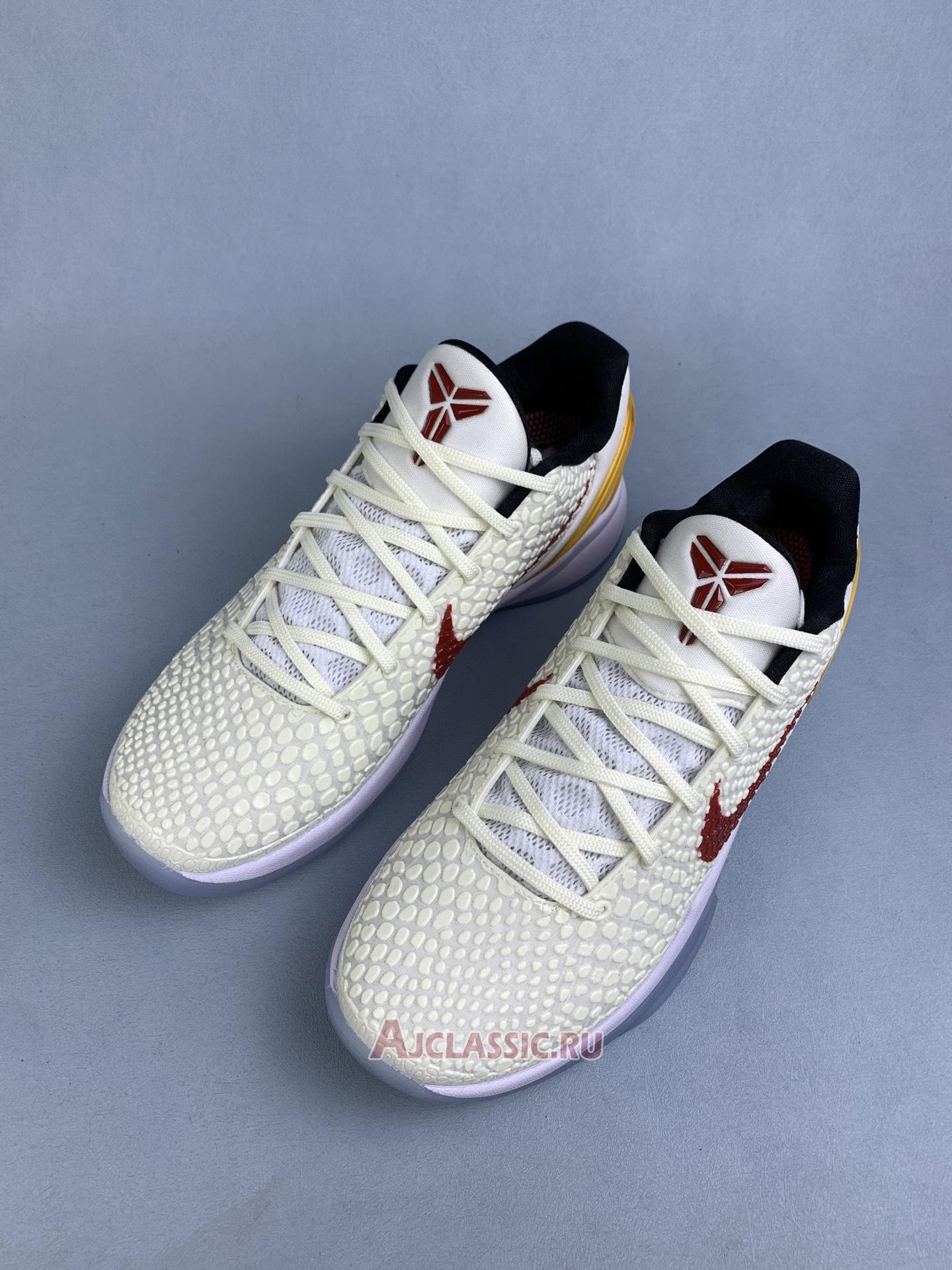 New Nike Kobe 6 Protro "Sail Red" FQ3546-100-3 Shoes