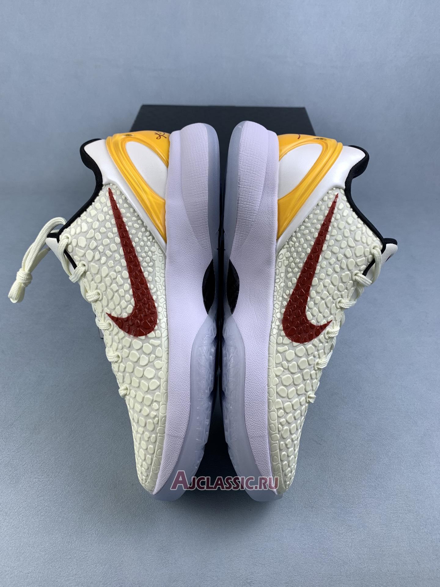 New Nike Kobe 6 Protro "Sail Red" FQ3546-100-3 Shoes