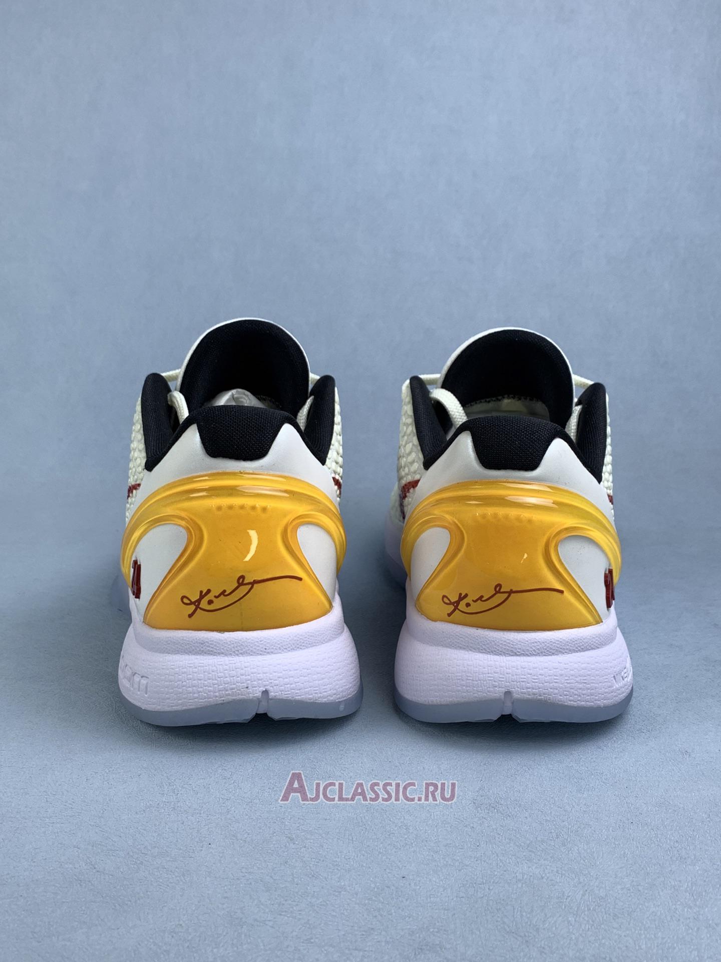 New Nike Kobe 6 Protro "Sail Red" FQ3546-100-3 Shoes