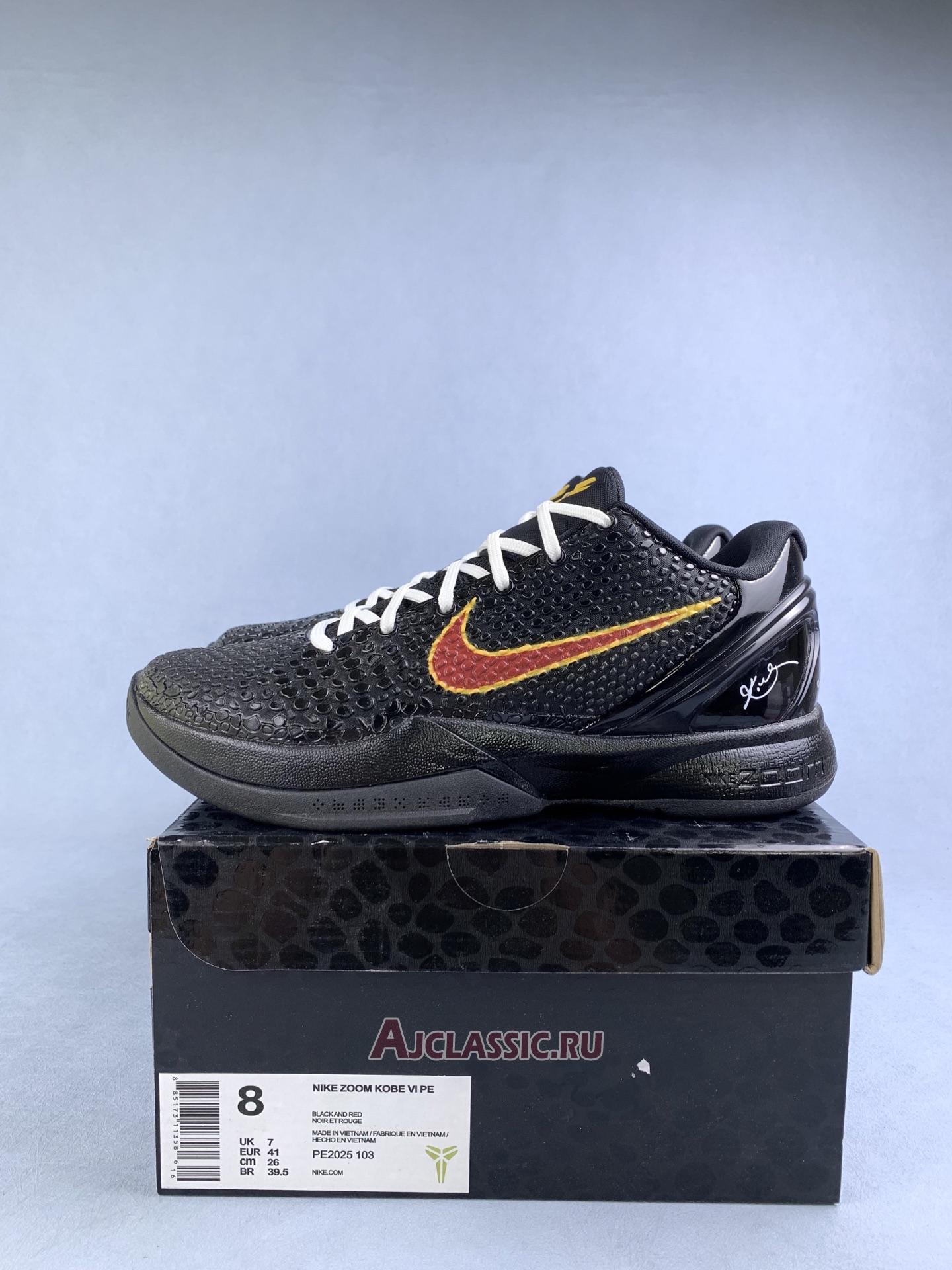 New Nike Zoom Kobe 6 "Black Yellow" 429659-013-3 Shoes