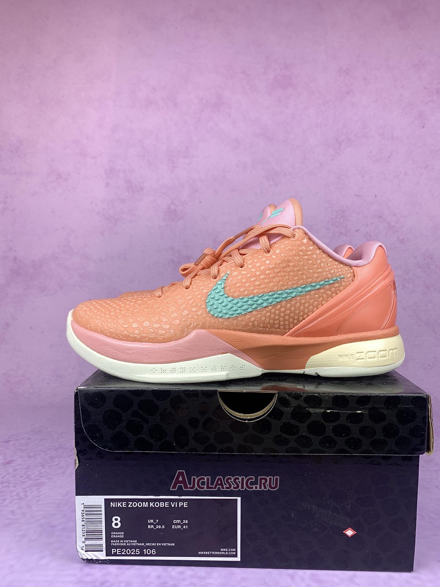 New Nike Kobe 6 Player Exclusive "Pink Orange" PE2025-106 Shoes