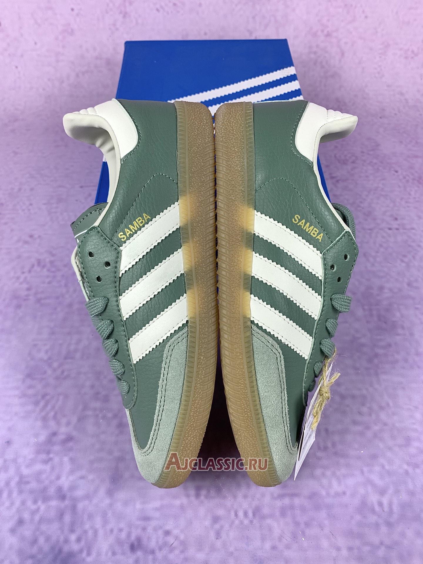 New Adidas Samba OG "Silver Green Gum" IE7011 Shoes