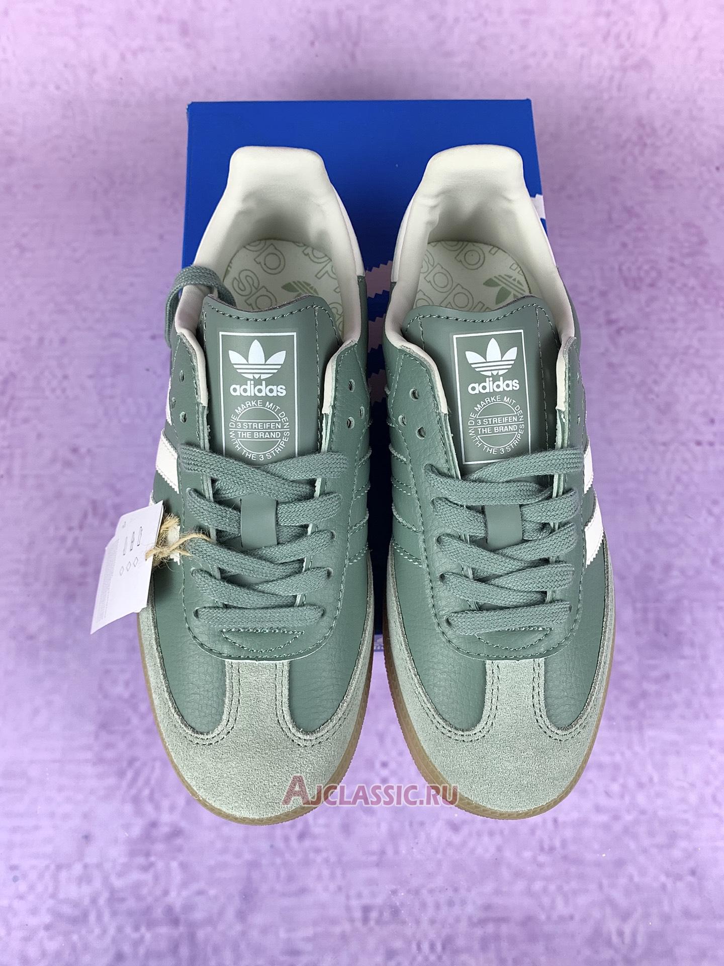 New Adidas Samba OG "Silver Green Gum" IE7011 Shoes