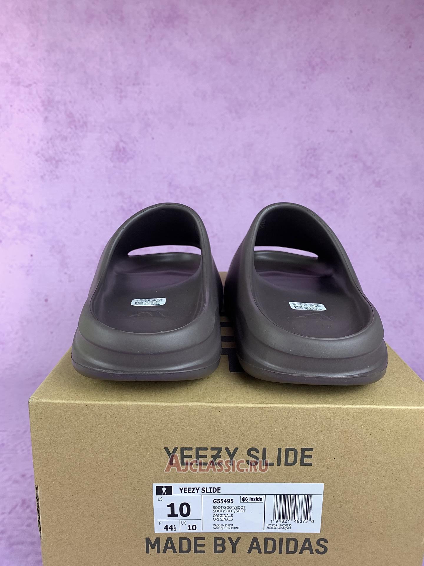 New Adidas Yeezy Slides "Soot" G55495 Shoes