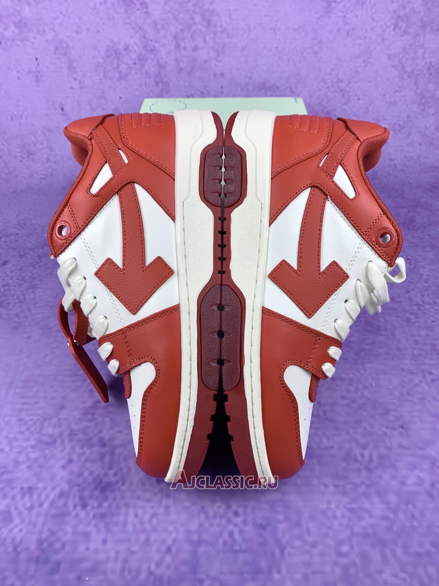 New Off-White Out of Office Low "Bright Red White" OMIA189F22LEA001 0128 Shoes