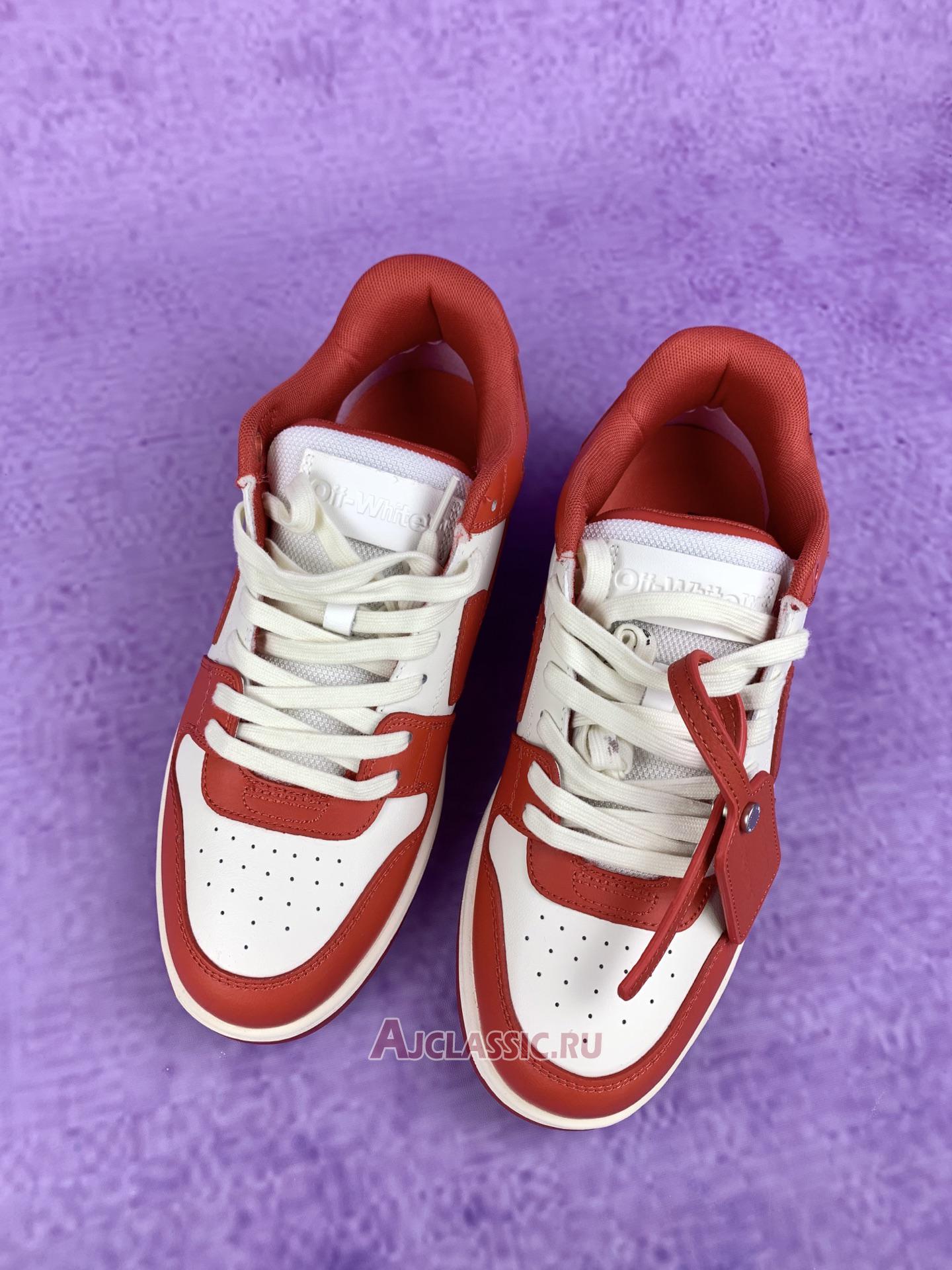 New Off-White Out of Office Low "Bright Red White" OMIA189F22LEA001 0128 Shoes