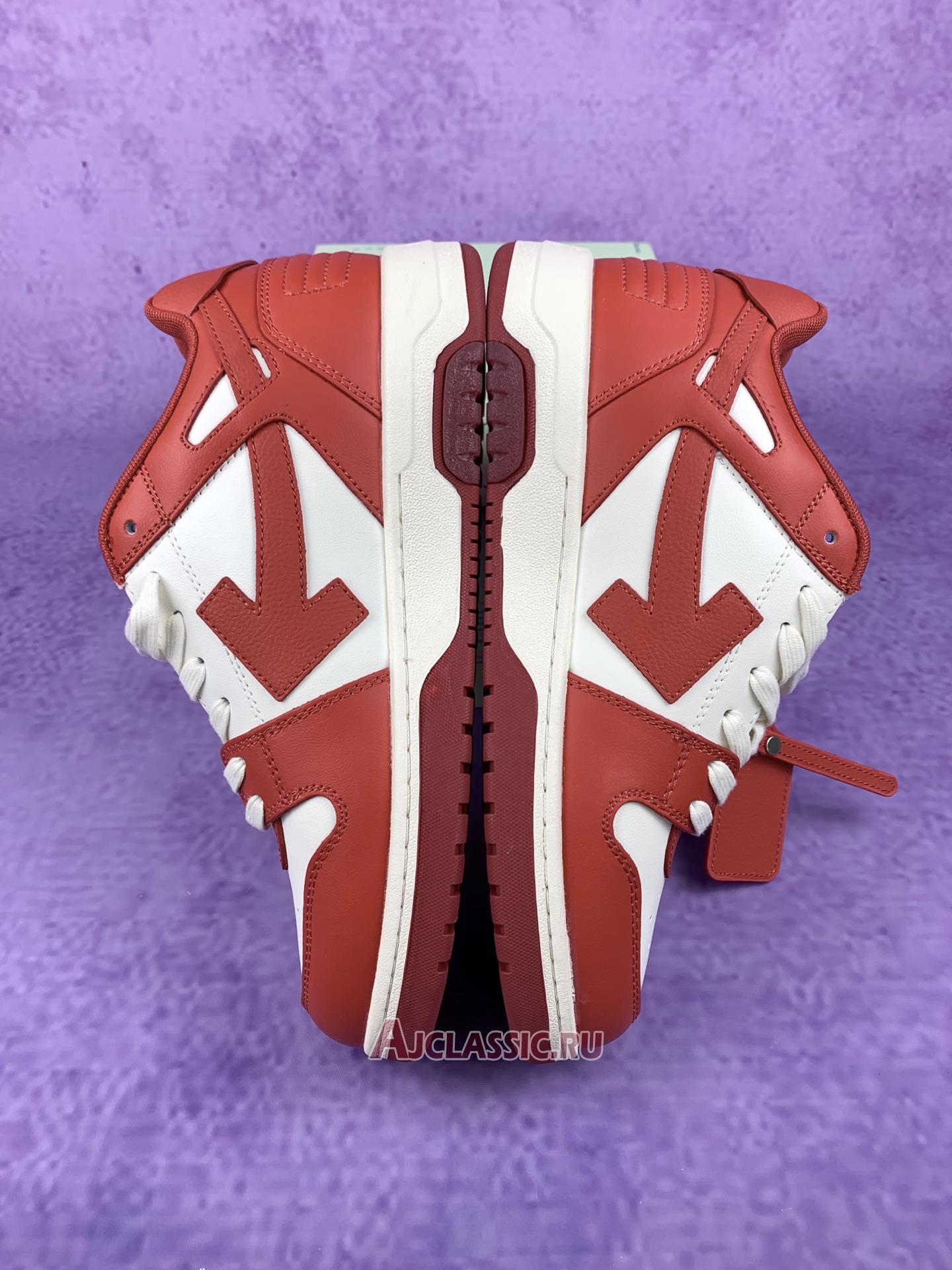New Off-White Out of Office Low "Bright Red White" OMIA189F22LEA001 0128 Shoes