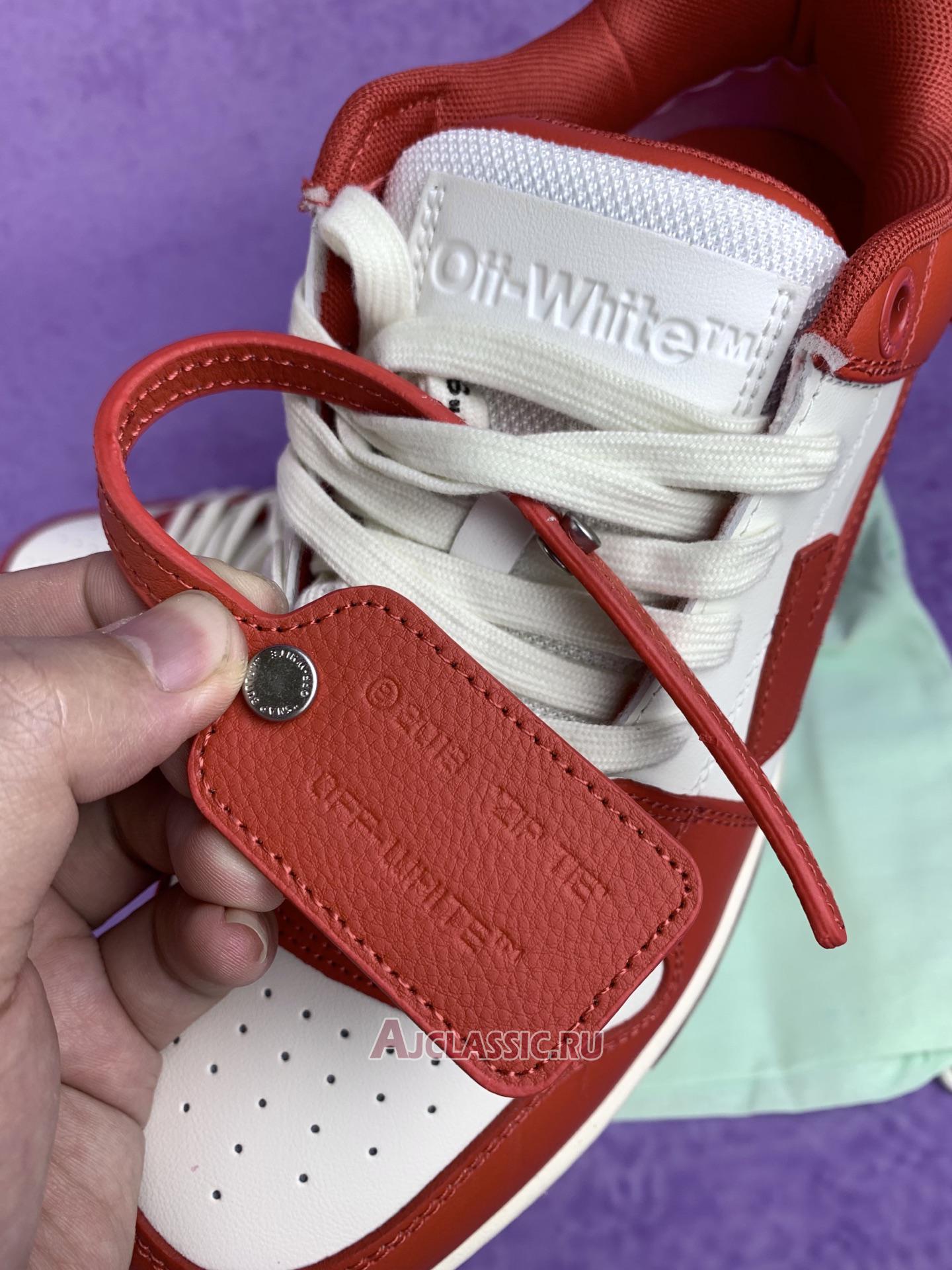 New Off-White Out of Office Low "Bright Red White" OMIA189F22LEA001 0128 Shoes