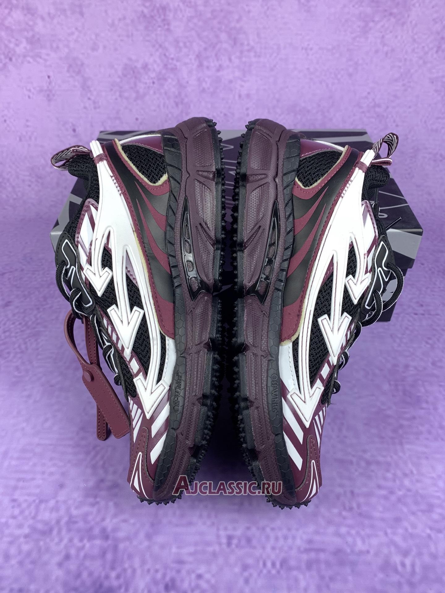 New Off-White Be Right Back "Dark Purple Black" OMIA295W24FAB001 8510 Shoes