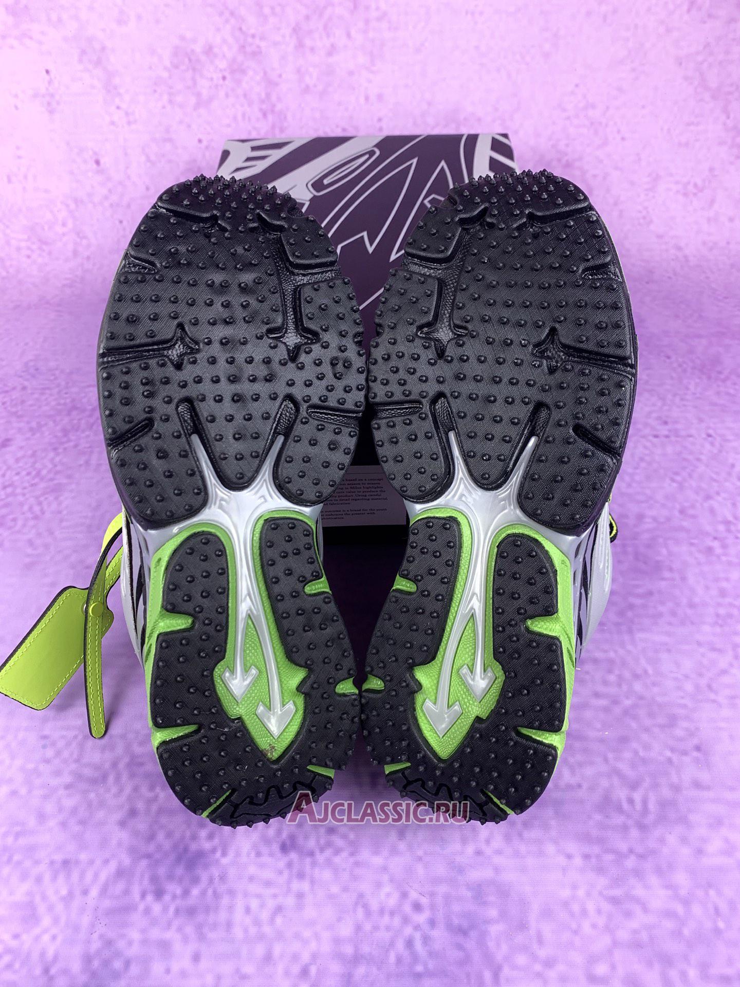 New Off-White Be Right Back "Silver Green Fluo" OMIA295S25FAB001 7270 Shoes