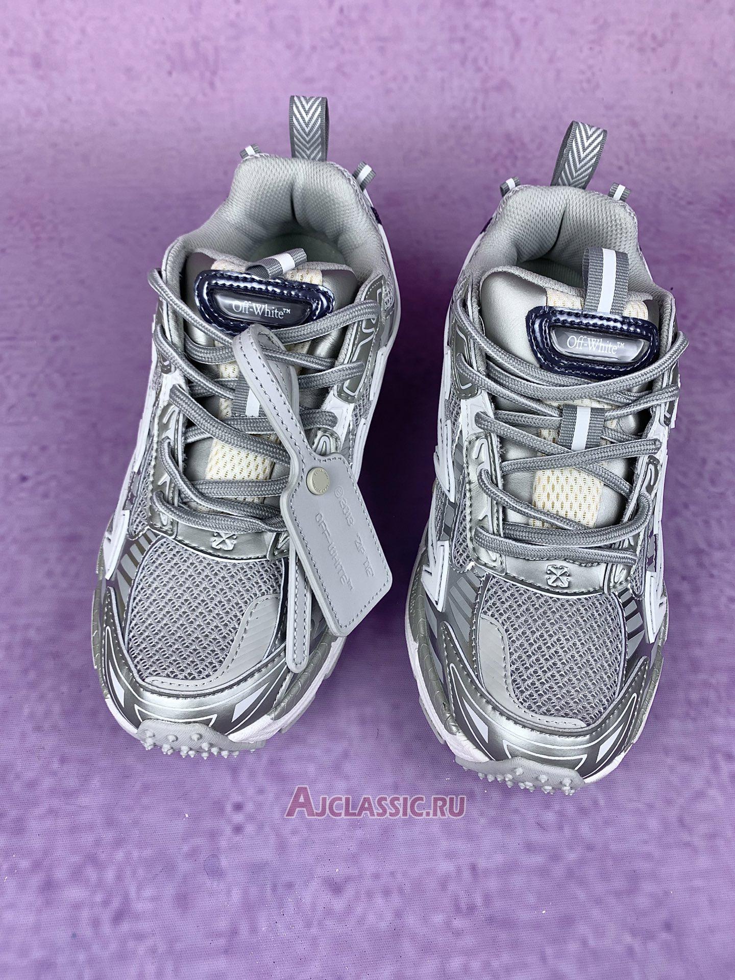 New Off-White Be Right Back "Gray Silver" OMIA295C99FAB001 0972 Shoes