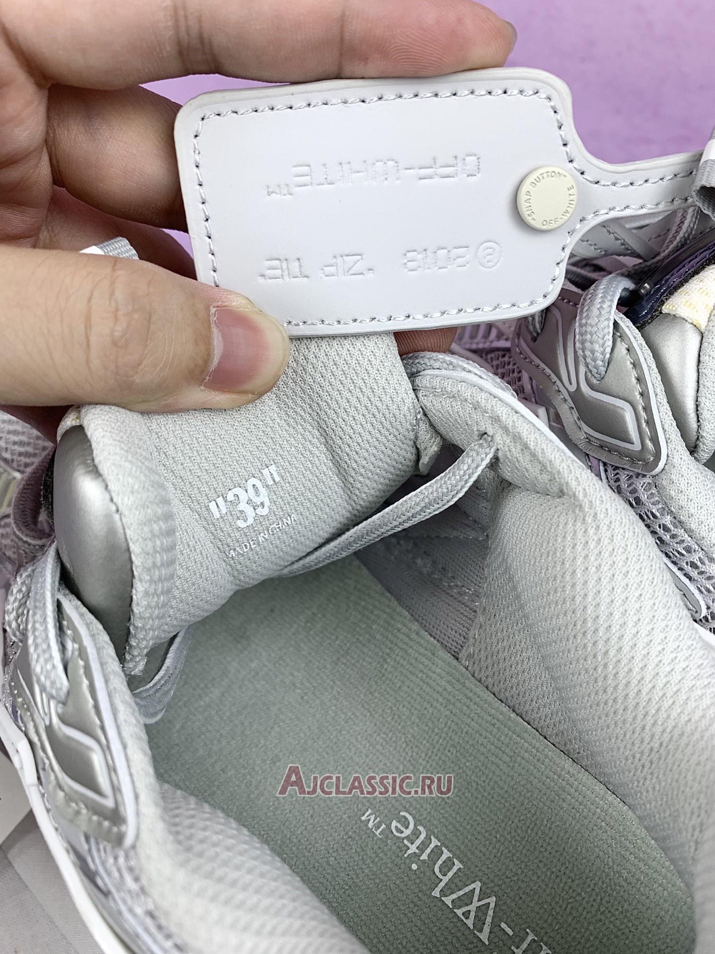 New Off-White Be Right Back "Gray Silver" OMIA295C99FAB001 0972 Shoes