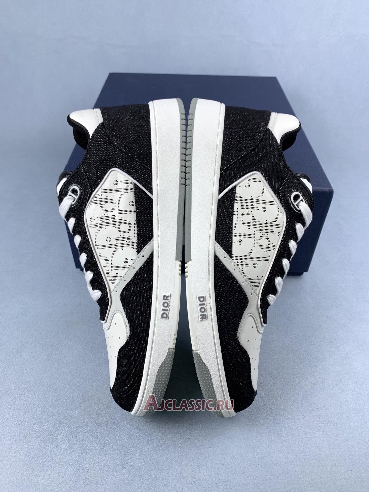 New Dior B27 Low "White Black Denim" Sneaker 3SN272ZAC_H960-2 Shoes