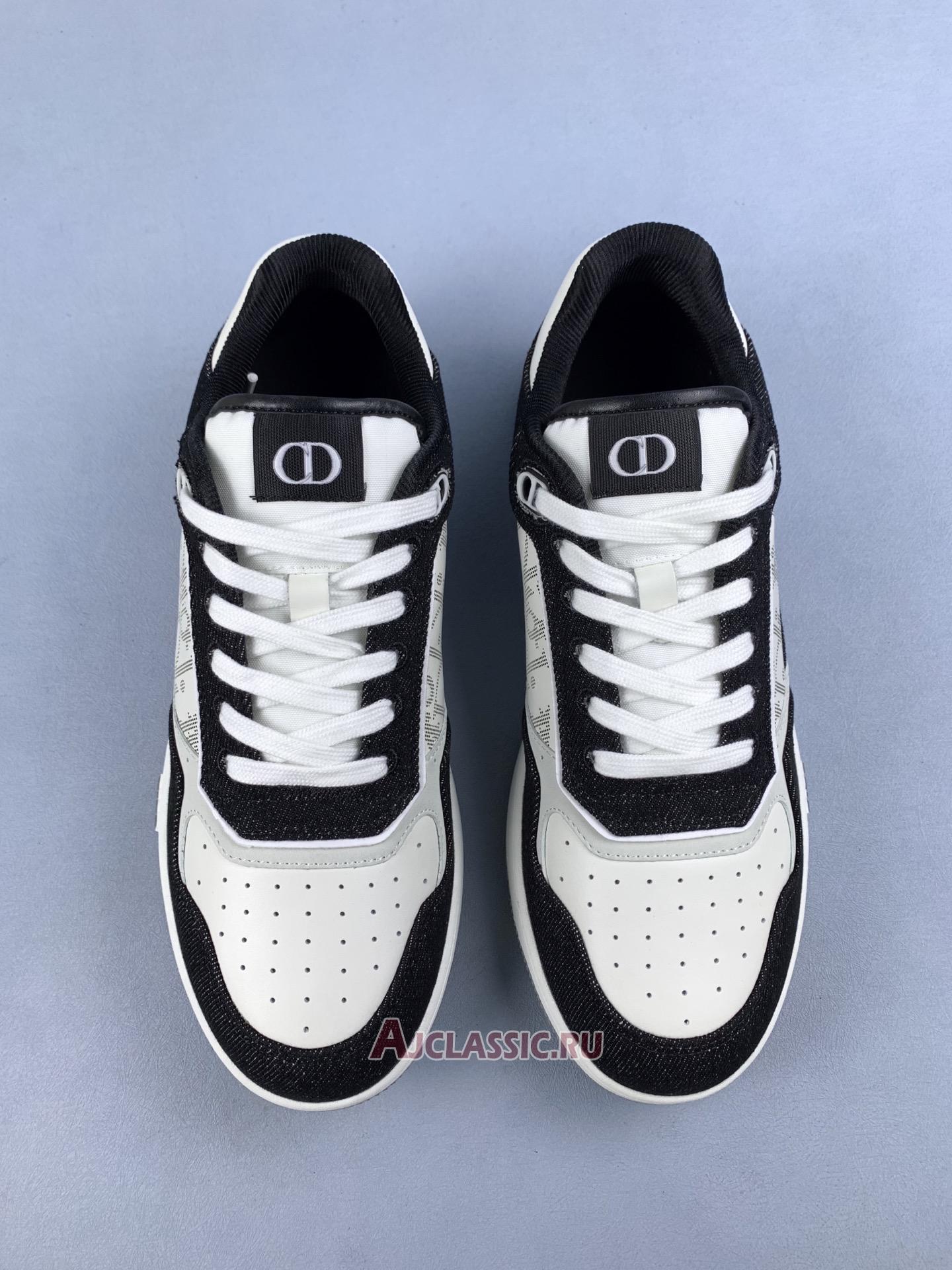 New Dior B27 Low "White Black Denim" Sneaker 3SN272ZAC_H960-2 Shoes