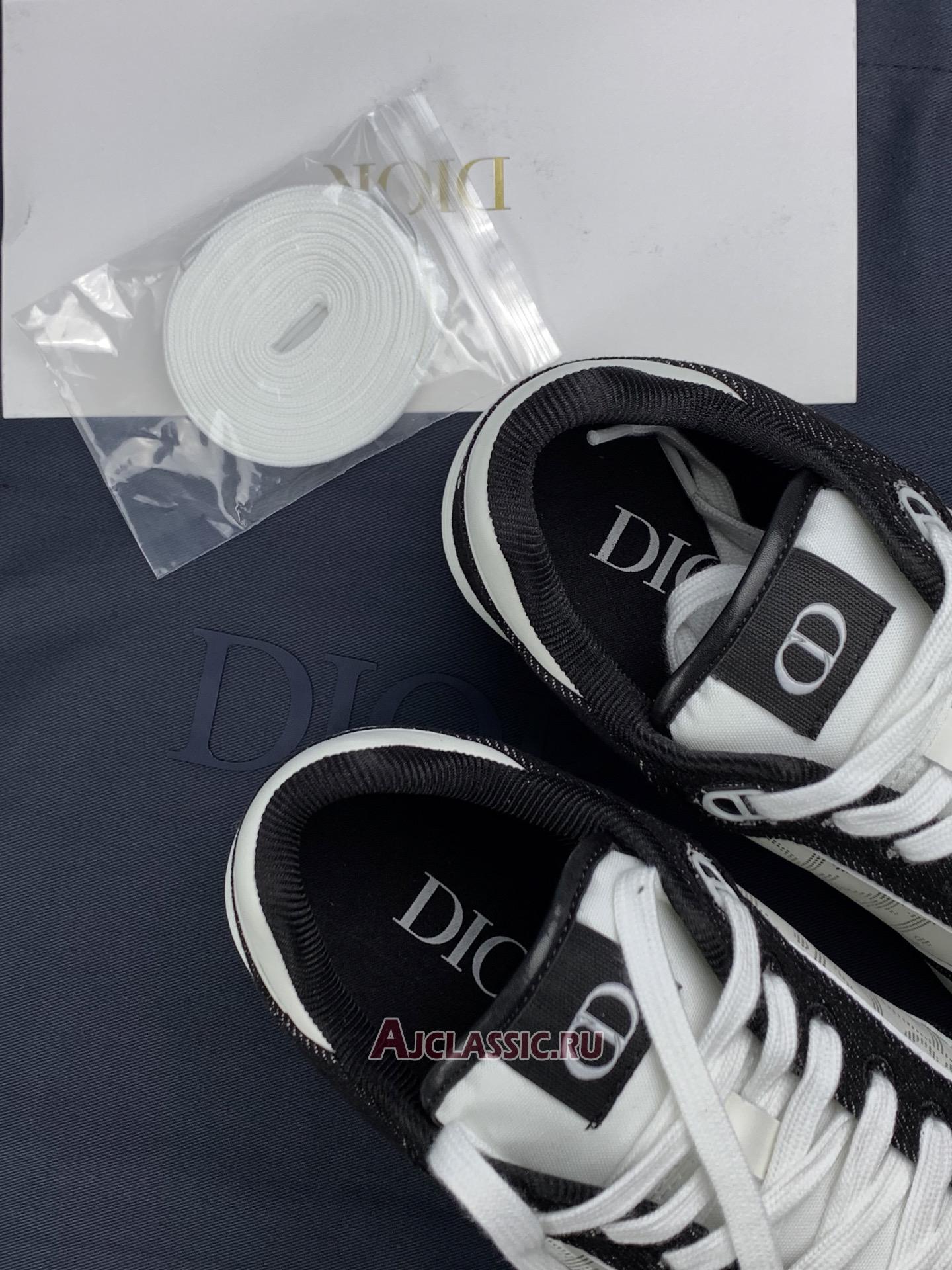 New Dior B27 Low "White Black Denim" Sneaker 3SN272ZAC_H960-2 Shoes