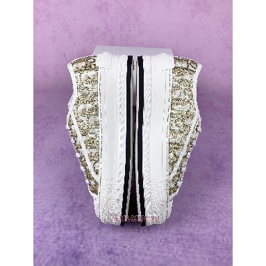 Buy Dior WalkNDior Platform Sneaker Gold Tone Oblique Cotton Gold KCK385OBL-S49K Quality Reps Replicas Shoes