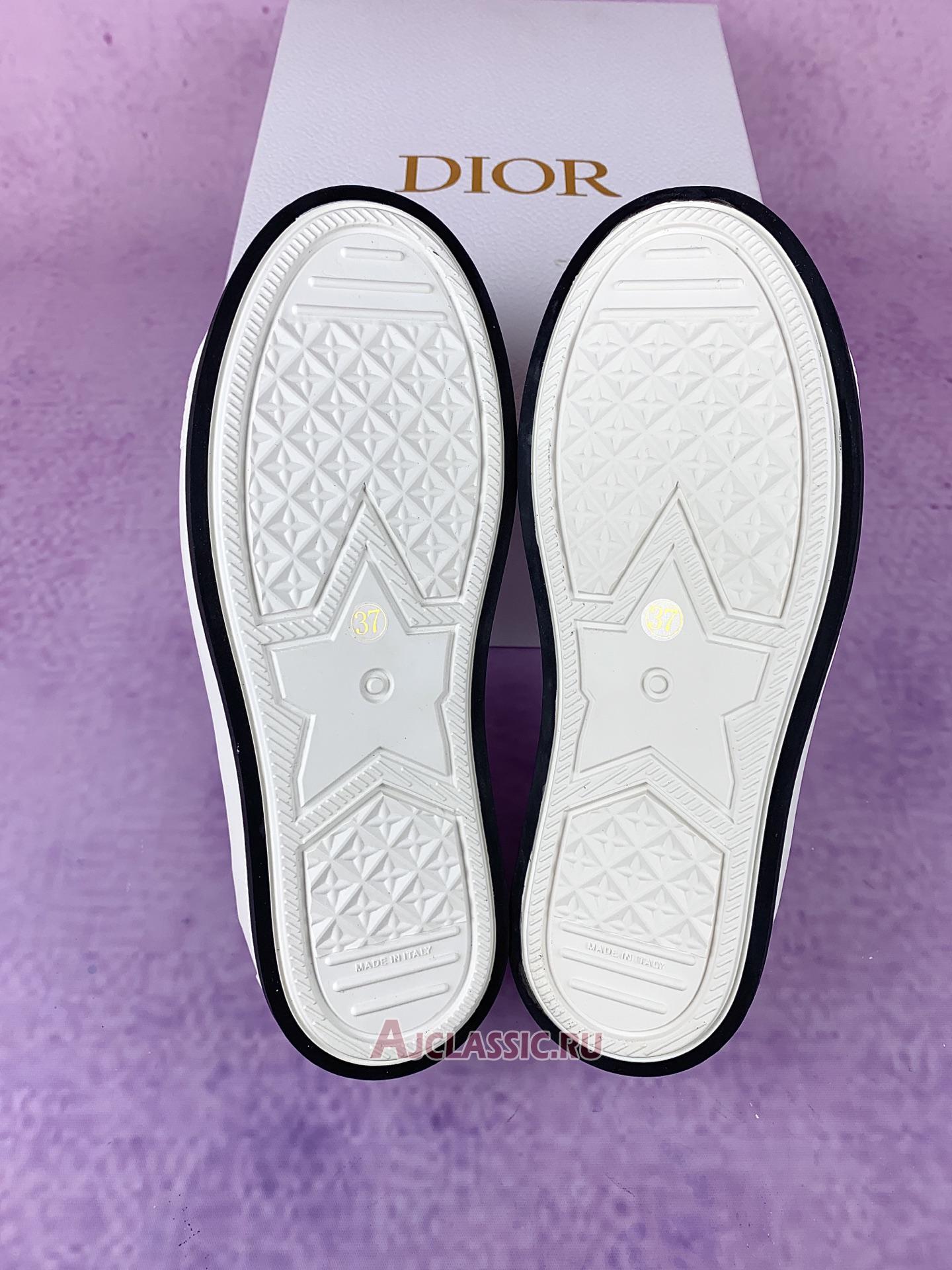 New Dior WalkNDior Platform Sneaker "Gold Tone Oblique Cotton" KCK385OBL-S49K Shoes