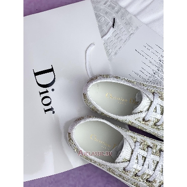 Buy Dior WalkNDior Platform Sneaker Gold Tone Oblique Cotton Gold KCK385OBL-S49K Quality Reps Replicas Shoes