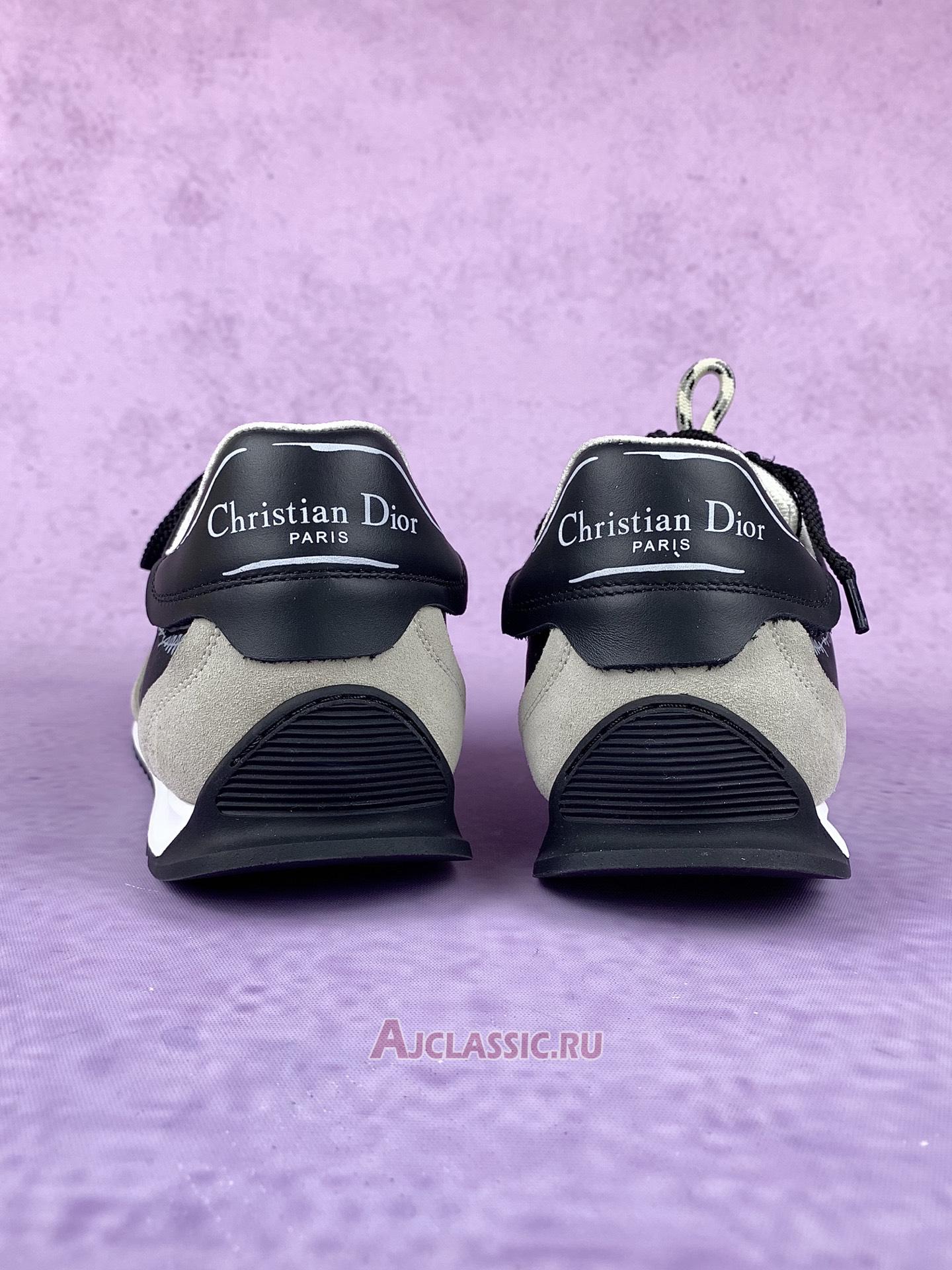 New Dior D-Sketch Sneaker "Black Nylon and Calfskin" KCK427MPA_S900-3 Shoes