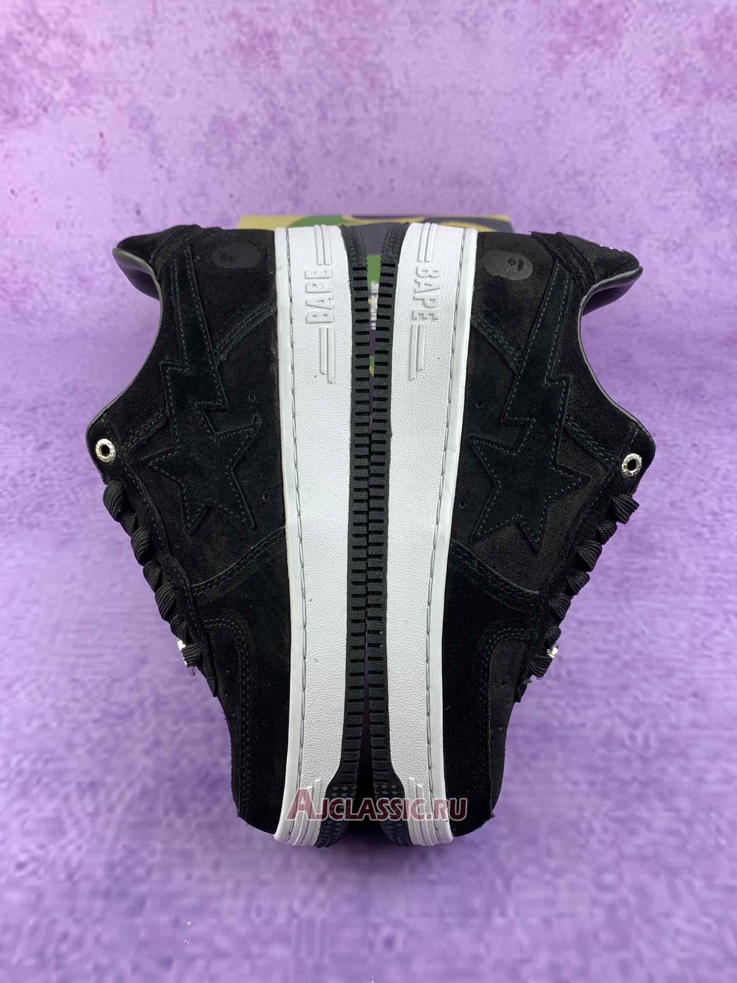 New A Bathing Ape Bapesta Low M1 "Black" 1H70191004-BLK Shoes