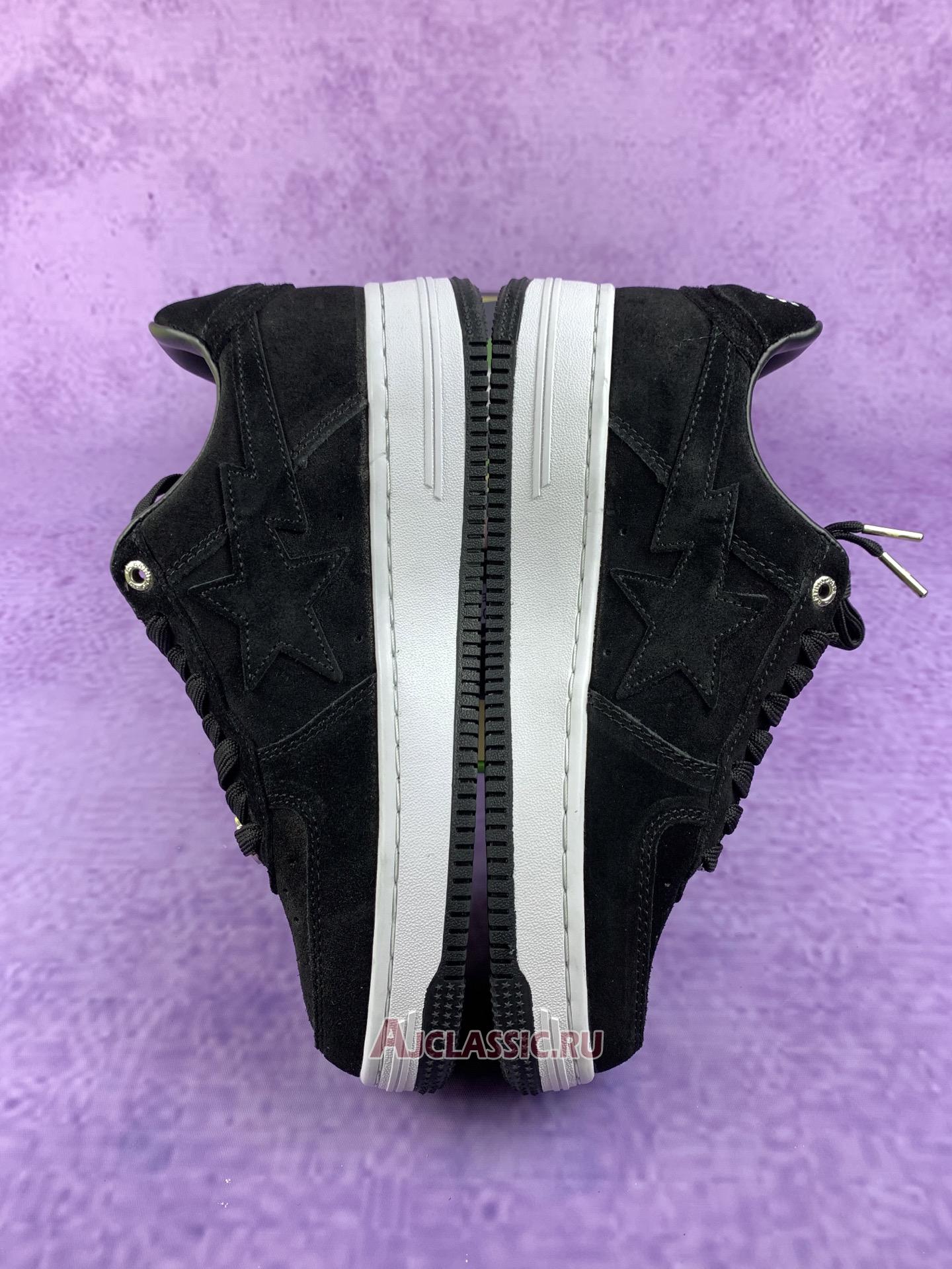 New A Bathing Ape Bapesta Low M1 "Black" 1H70191004-BLK Shoes