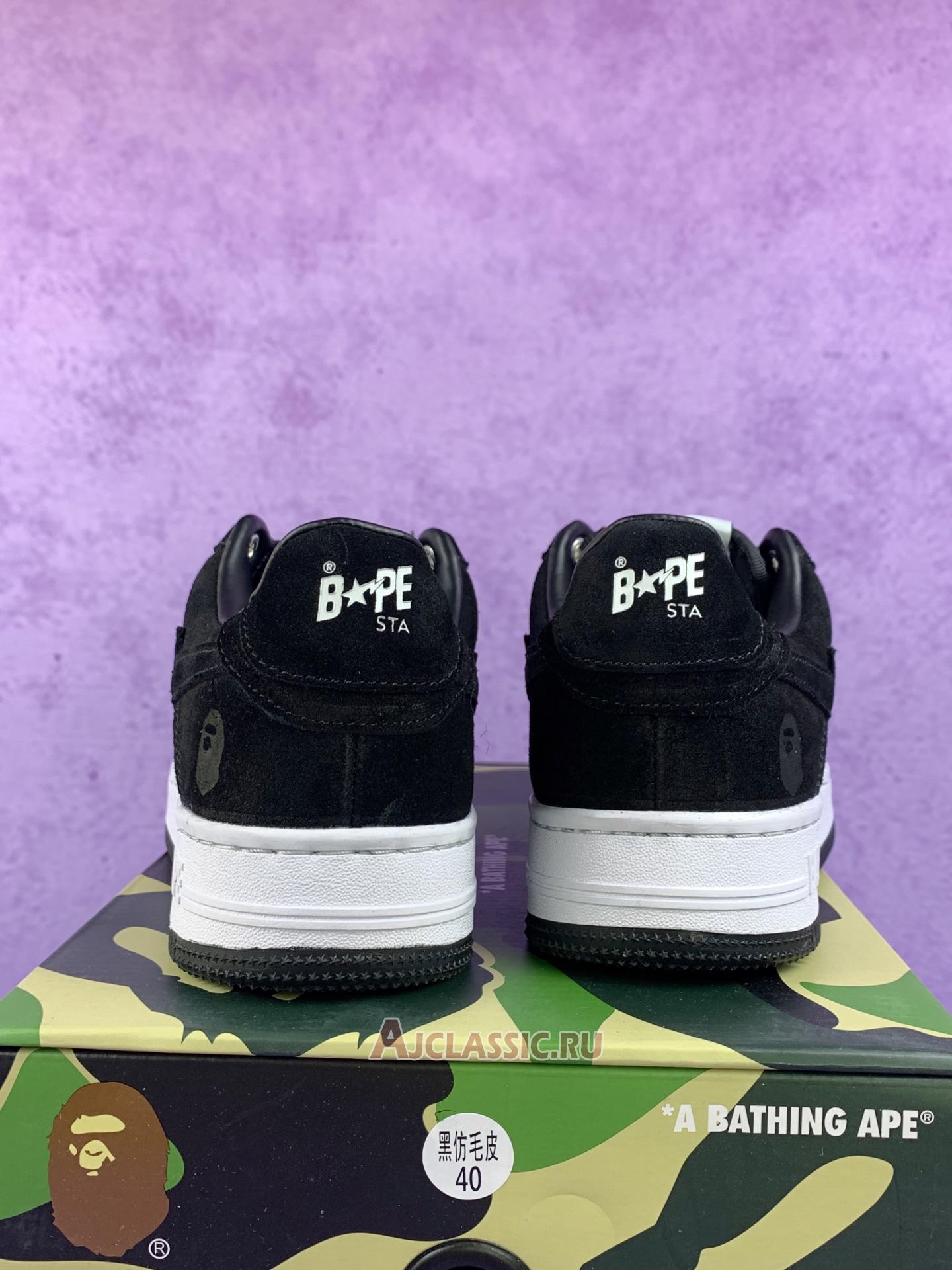 New A Bathing Ape Bapesta Low M1 "Black" 1H70191004-BLK Shoes