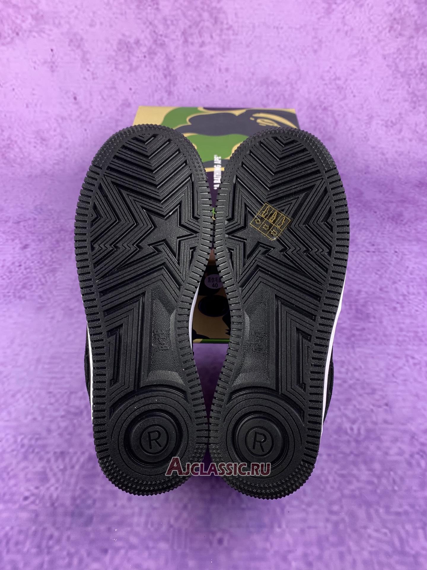 New A Bathing Ape Bapesta Low M1 "Black" 1H70191004-BLK Shoes