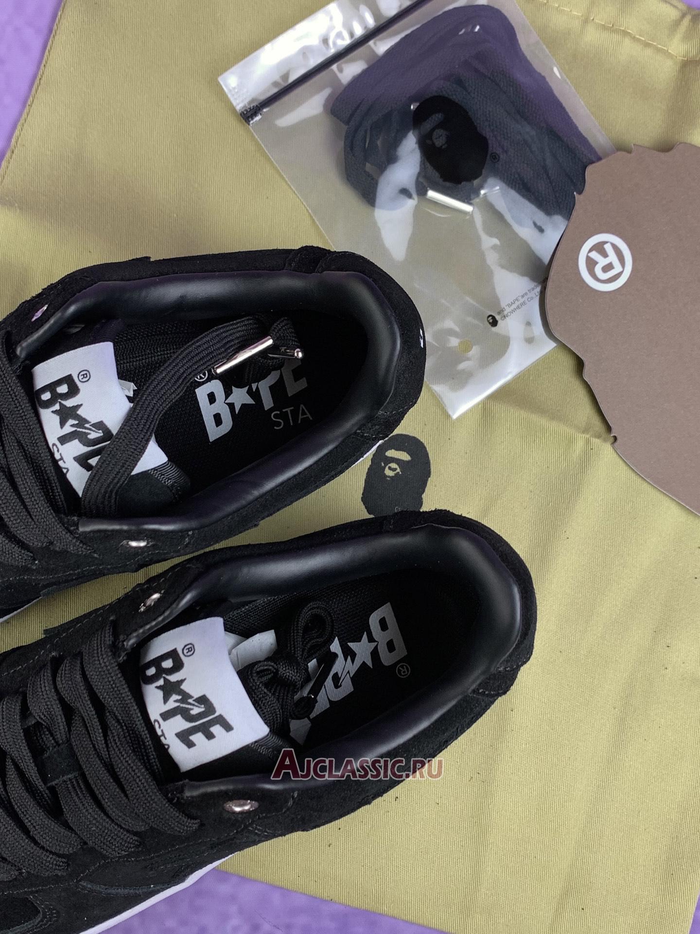 New A Bathing Ape Bapesta Low M1 "Black" 1H70191004-BLK Shoes