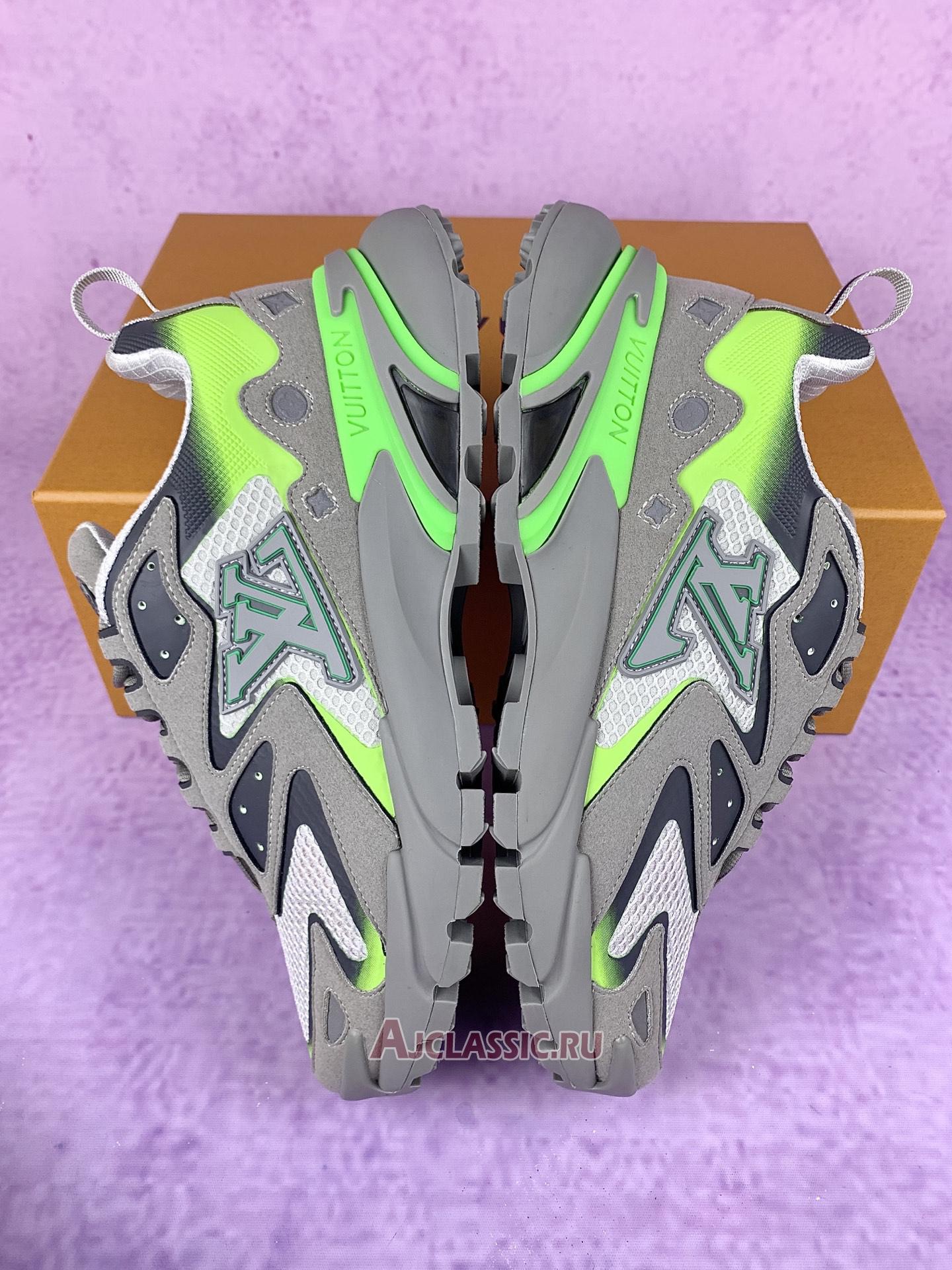 New Louis Vuitton LV Runner Tatic Sneaker "Grey Neon Green" 1ABLZ5-2 Shoes