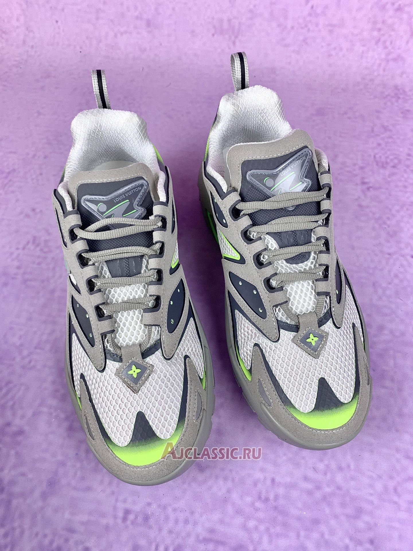 New Louis Vuitton LV Runner Tatic Sneaker "Grey Neon Green" 1ABLZ5-2 Shoes