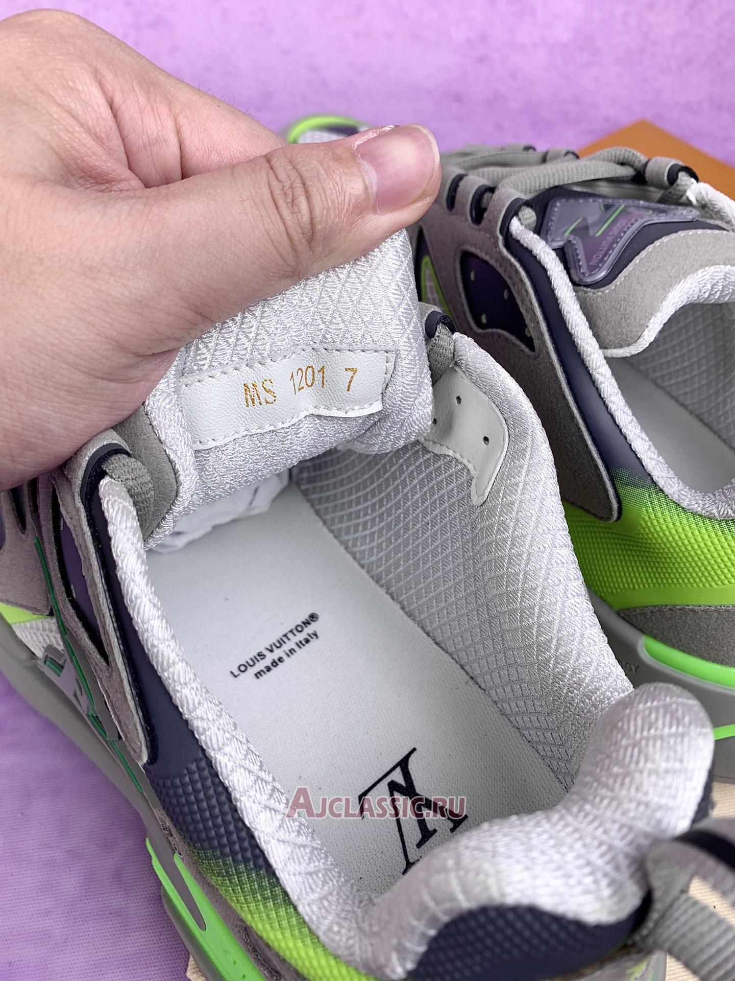 New Louis Vuitton LV Runner Tatic Sneaker "Grey Neon Green" 1ABLZ5-2 Shoes