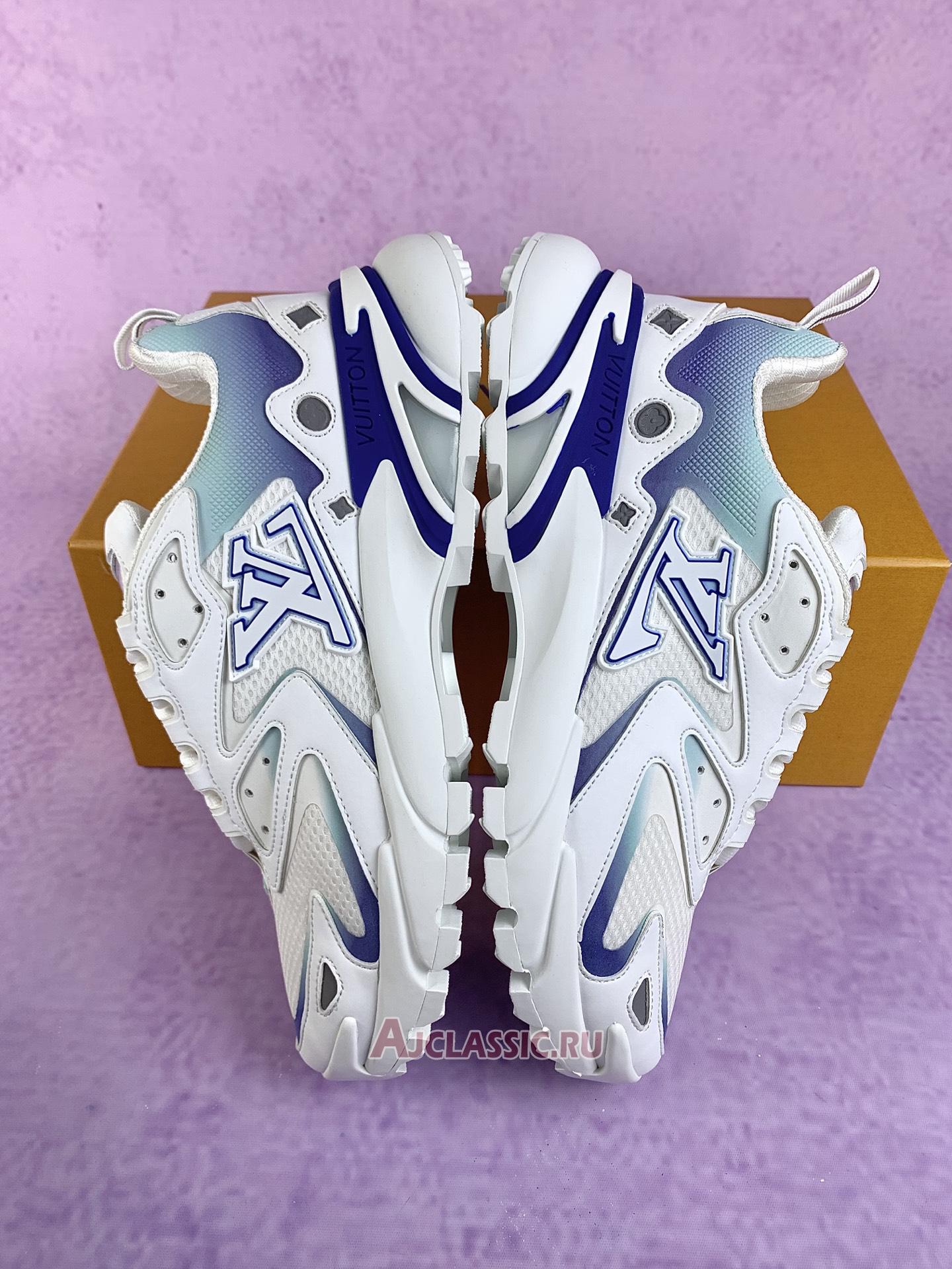 New Louis Vuitton LV Runner Tatic Sneaker "White Blue" 1ACF13-2 Shoes