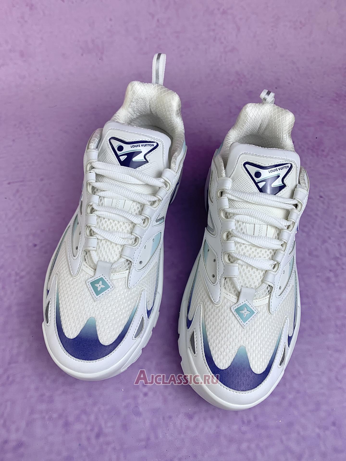 New Louis Vuitton LV Runner Tatic Sneaker "White Blue" 1ACF13-2 Shoes