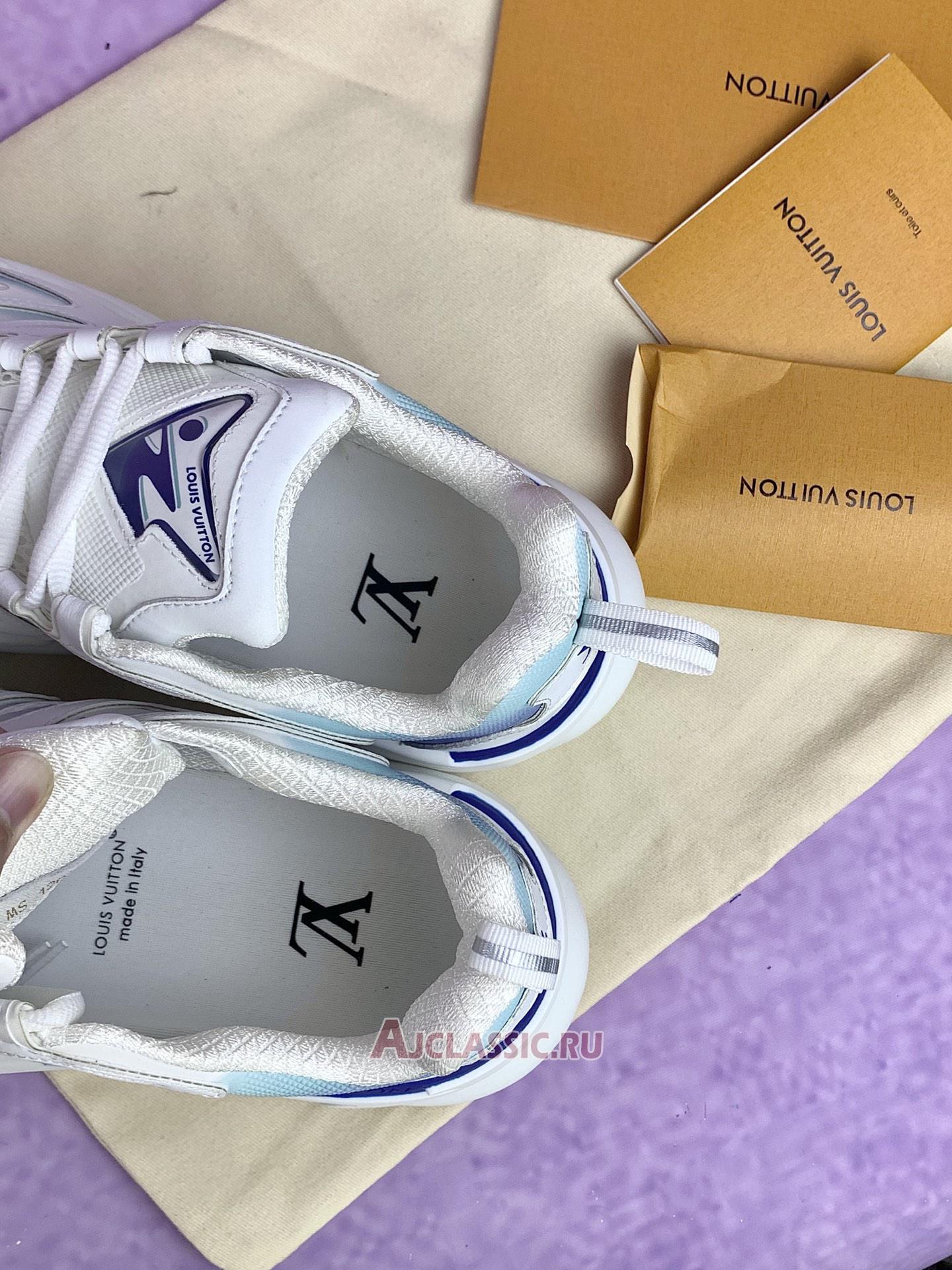 New Louis Vuitton LV Runner Tatic Sneaker "White Blue" 1ACF13-2 Shoes