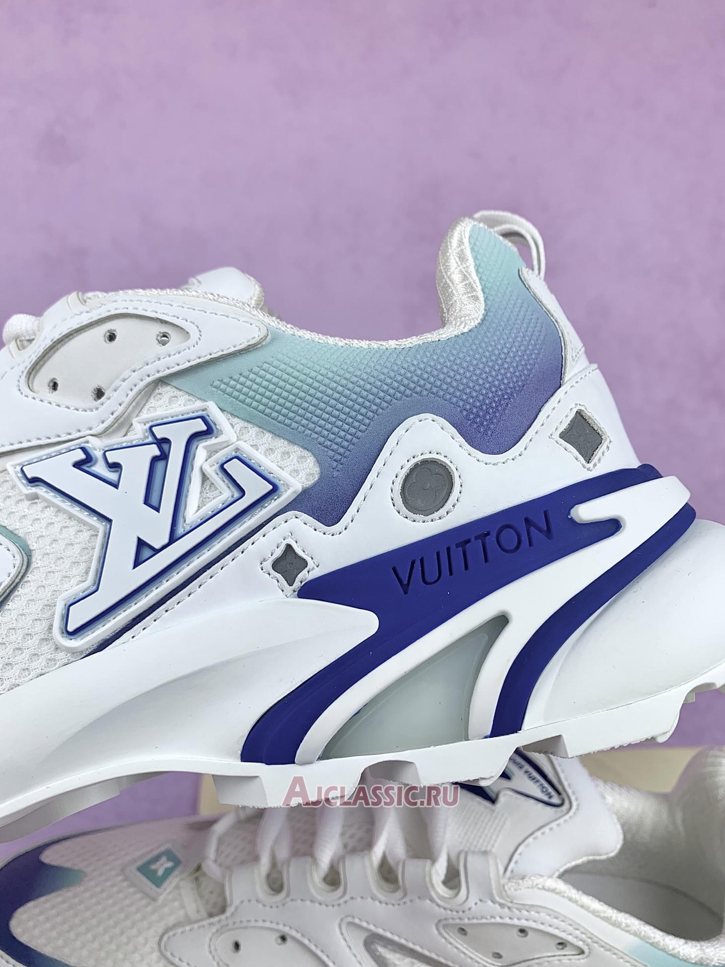 New Louis Vuitton LV Runner Tatic Sneaker "White Blue" 1ACF13-2 Shoes